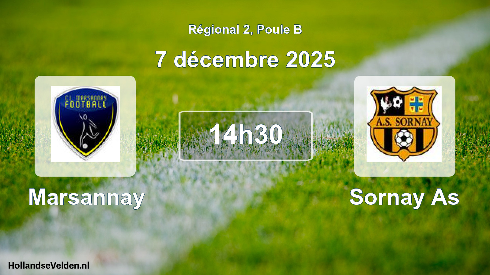 Geplande wedstrijd: Marsannay - Sornay As (7 décembre 2025)