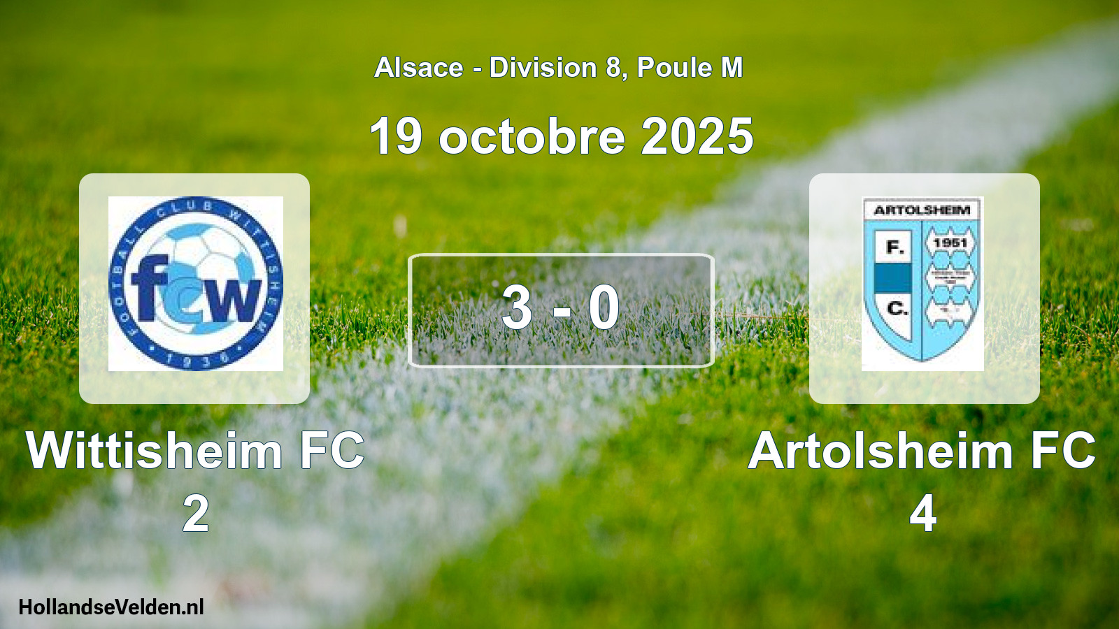 Total number of matches played: Wittisheim FC 2 - Artolsheim FC 4 3 - 0 (19 October 2025)