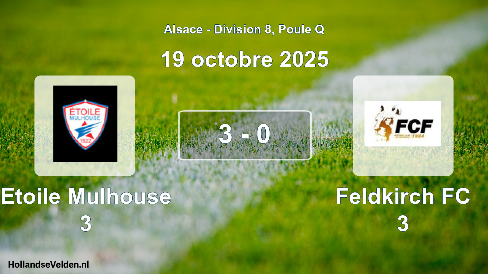 Total number of matches played: Etoile Mulhouse 3 - Feldkirch FC 3 3 - 0 (19 October 2025)