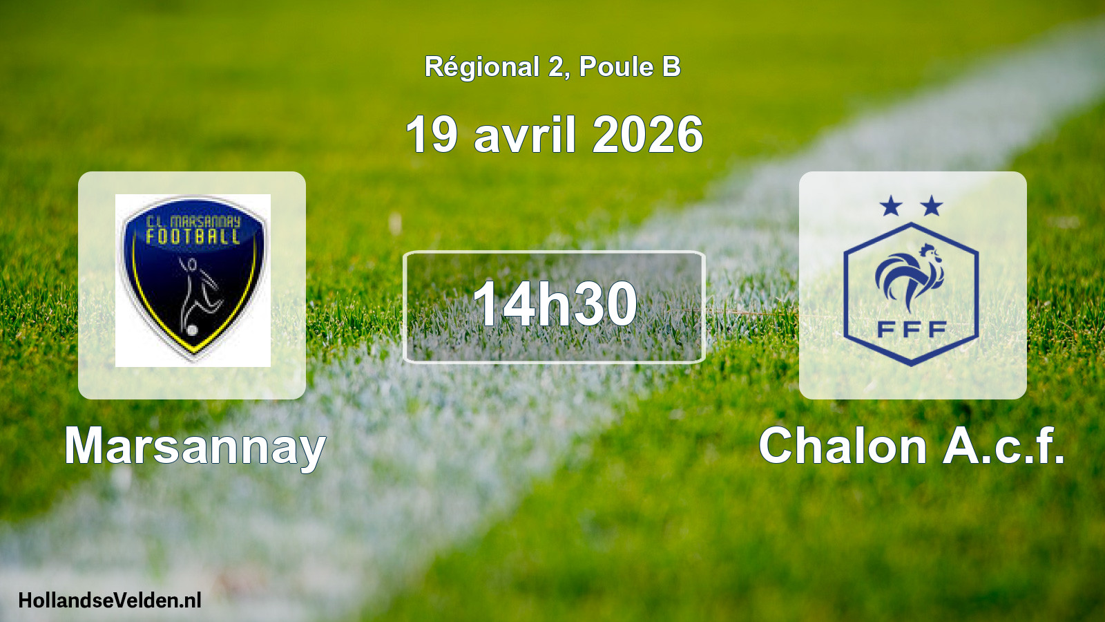 Geplande wedstrijd: Marsannay - Chalon A.c.f. (19 avril 2026)