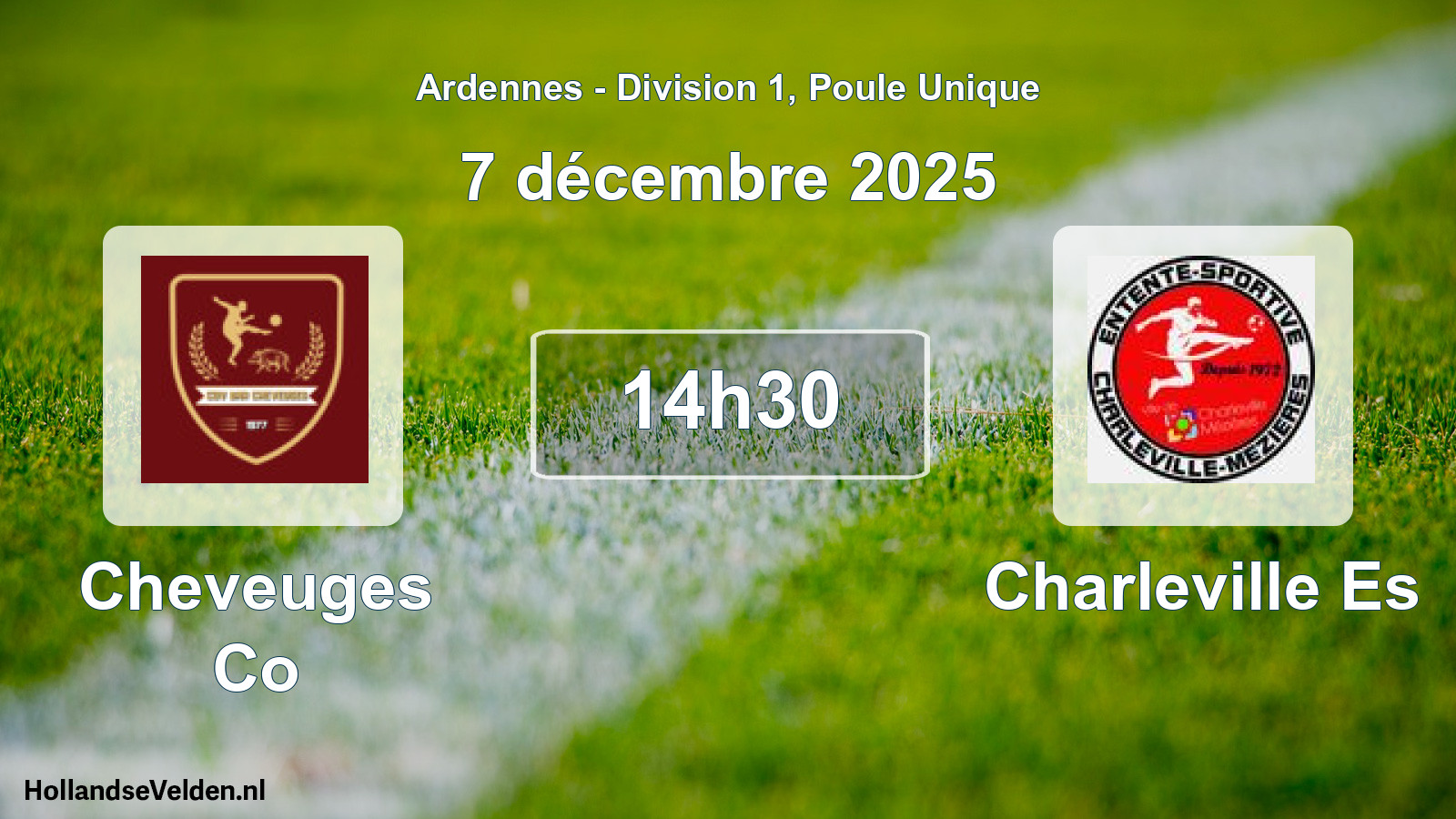 Scheduled Match: Cheveuges Co - Charleville Es (7 December 2025)