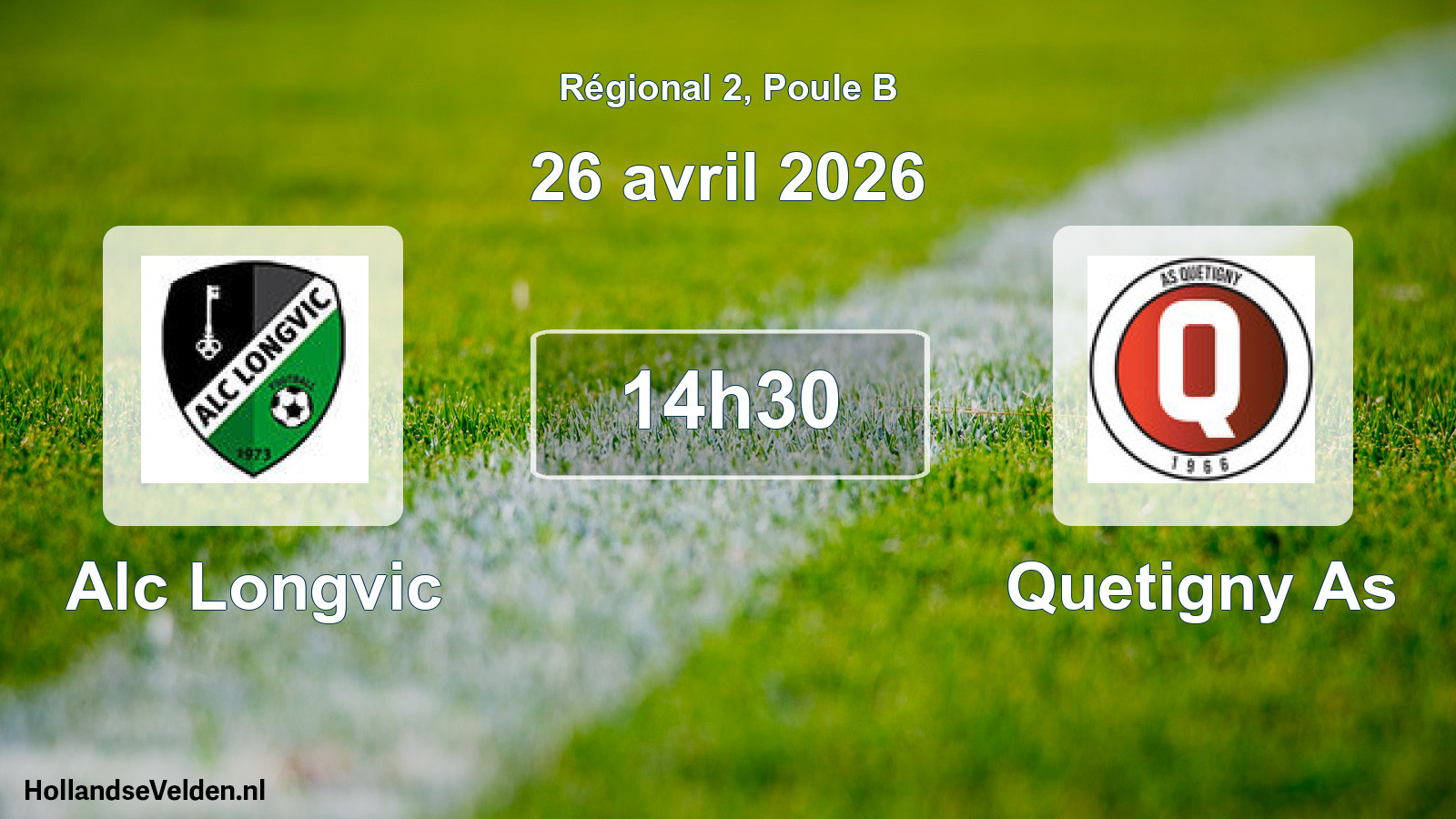 Scheduled Match: Alc Longvic - Quetigny As (26 April 2026)