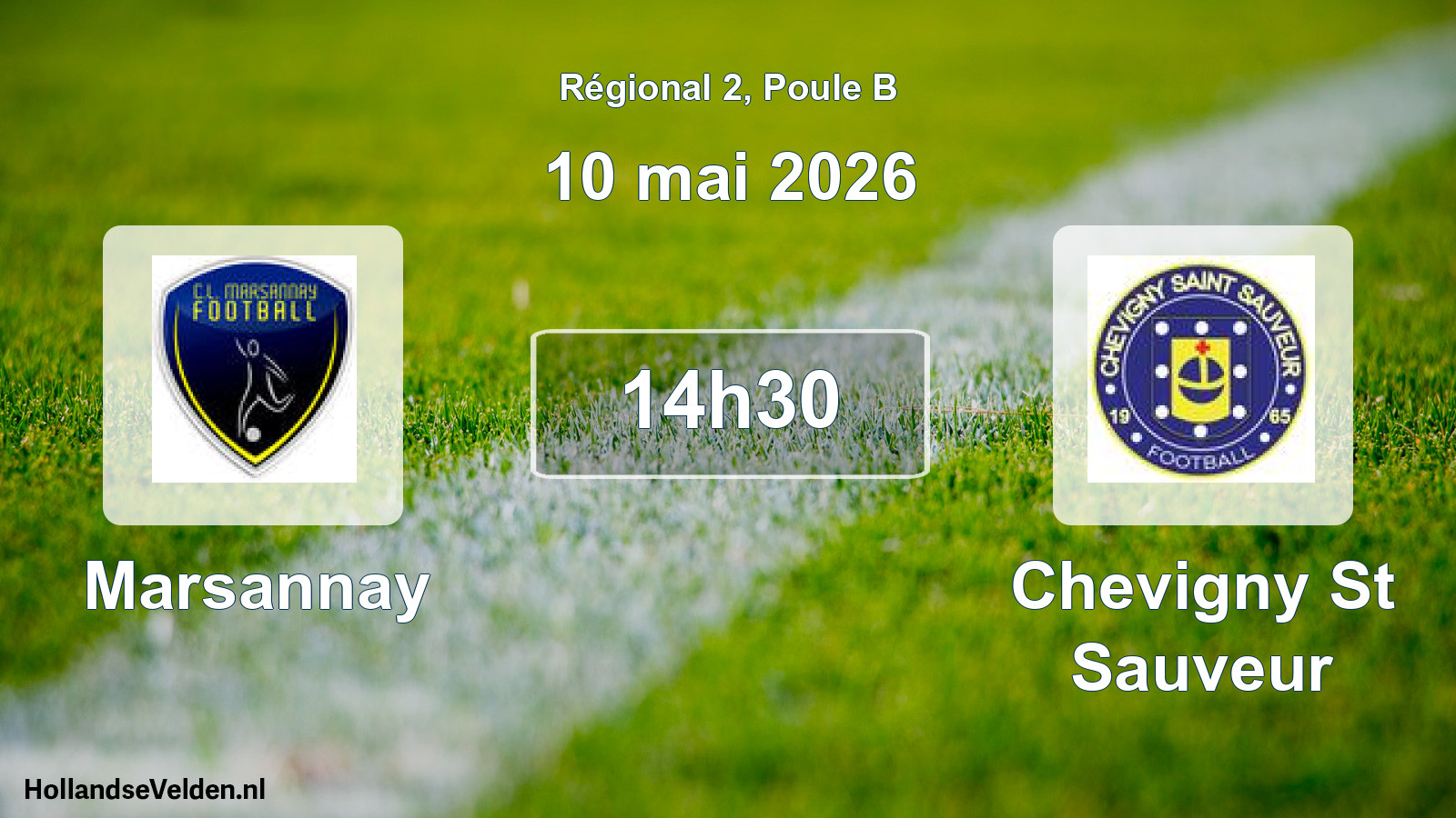 Geplande wedstrijd: Marsannay - Chevigny St Sauveur (10 mai 2026)