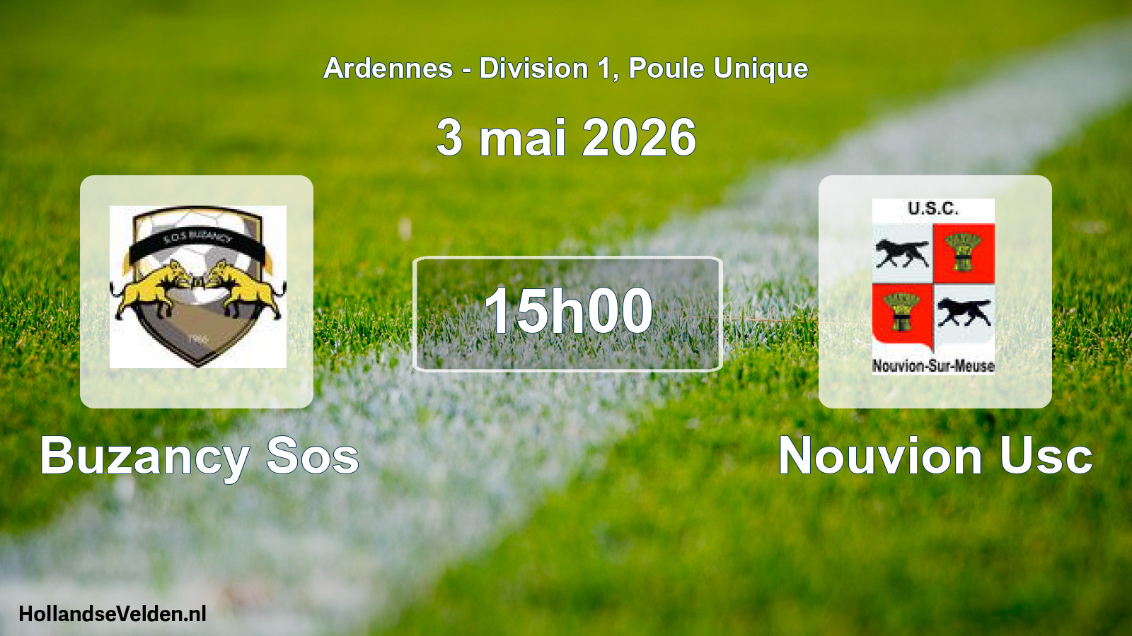 Match programmé: Buzancy Sos - Nouvion Usc (3 mai 2026)