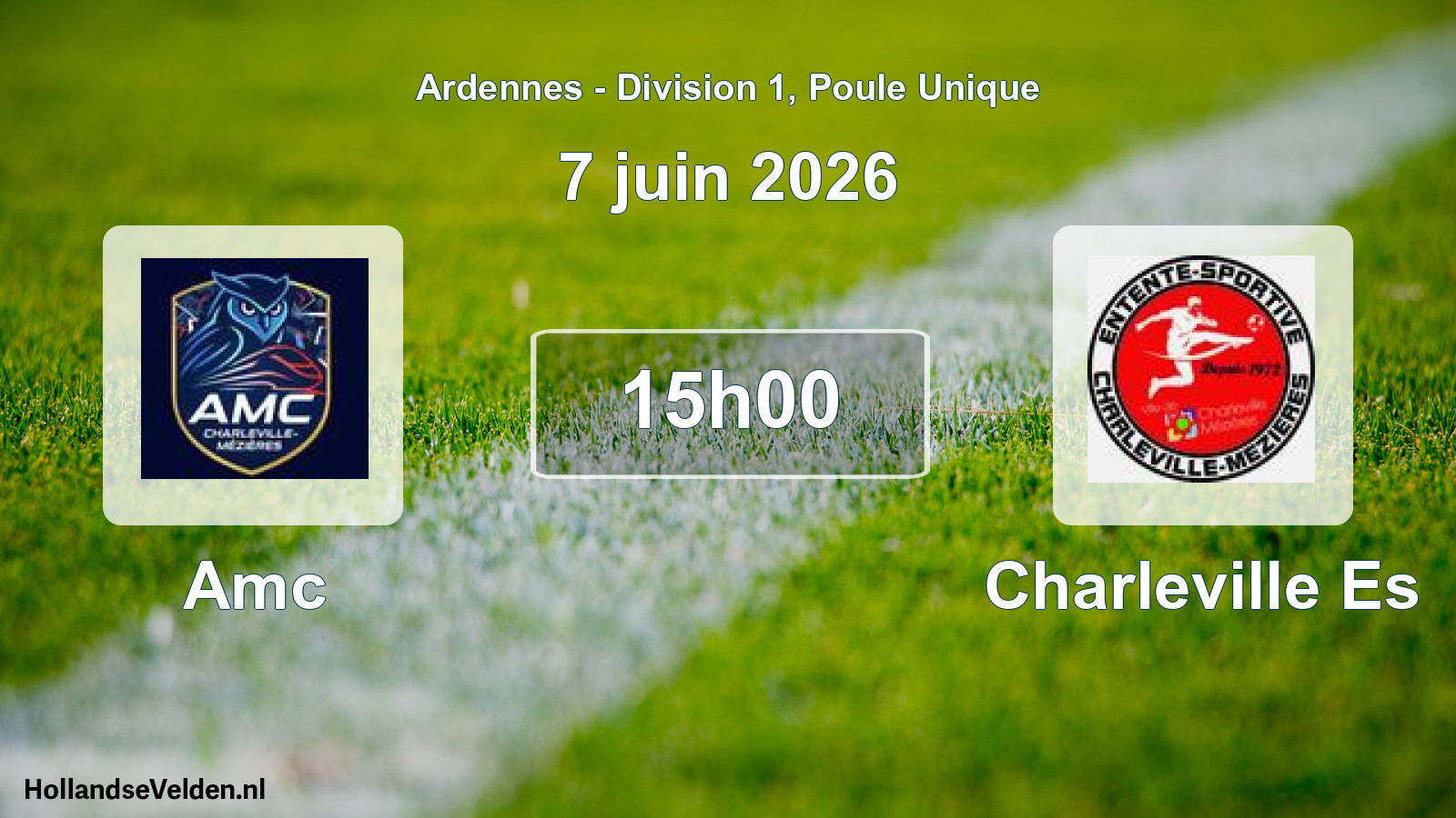Geplande wedstrijd: Amc - Charleville Es (7 juni 2026)