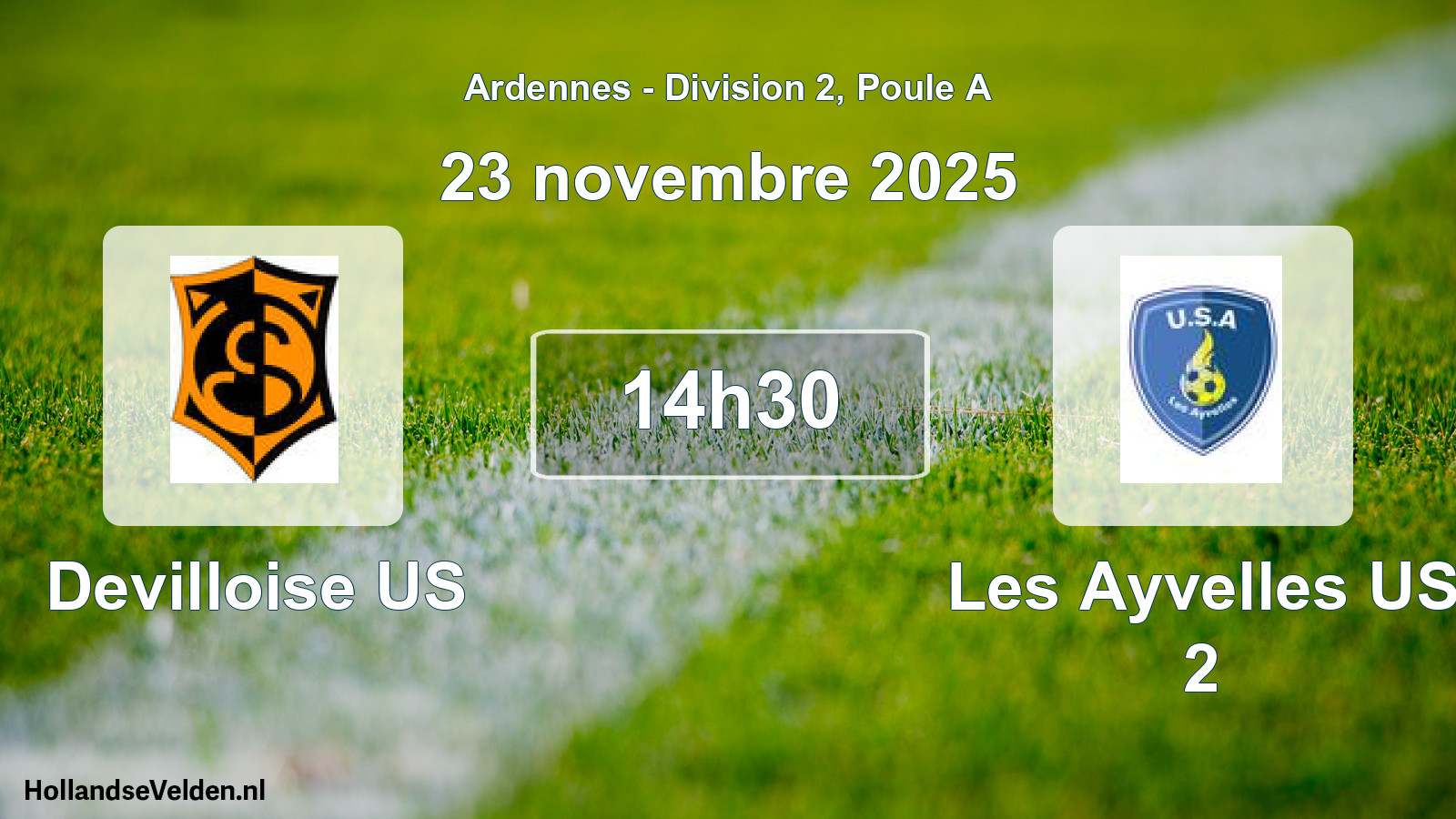 Scheduled Match: Devilloise US - Les Ayvelles US 2 (23 November 2025)