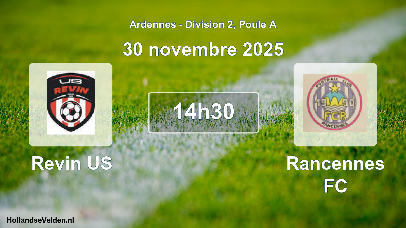 Scheduled Match: Revin US - Rancennes FC (30 November 2025)