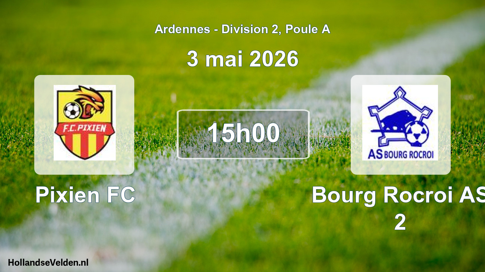 Scheduled Match: Pixien FC - Bourg Rocroi AS 2 (3 May 2026)