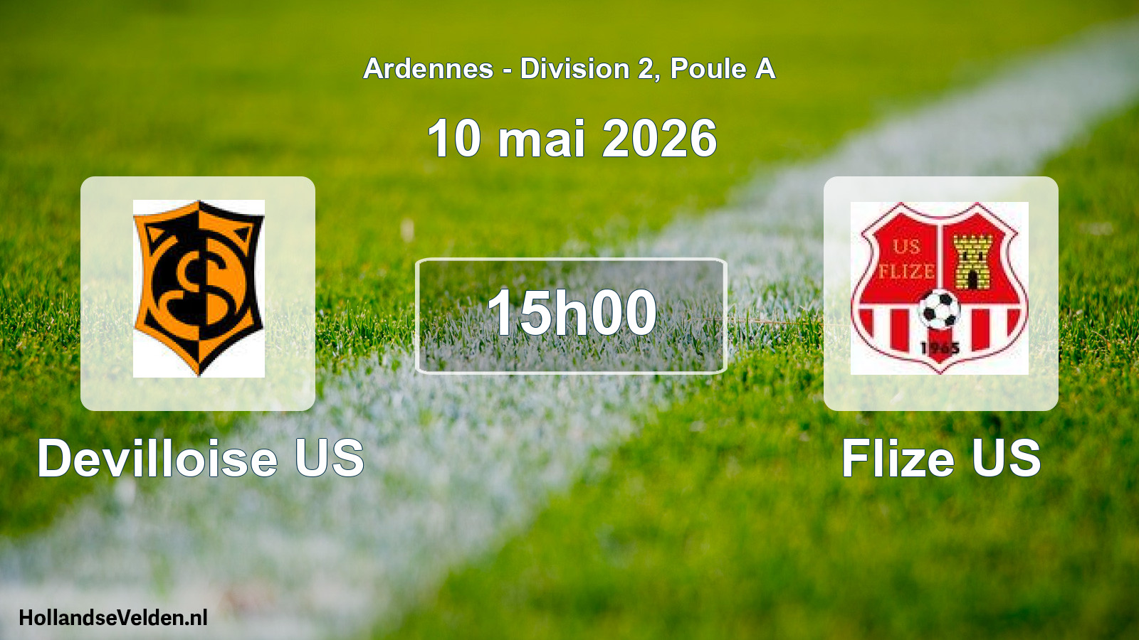 Scheduled Match: Devilloise US - Flize US (10 May 2026)