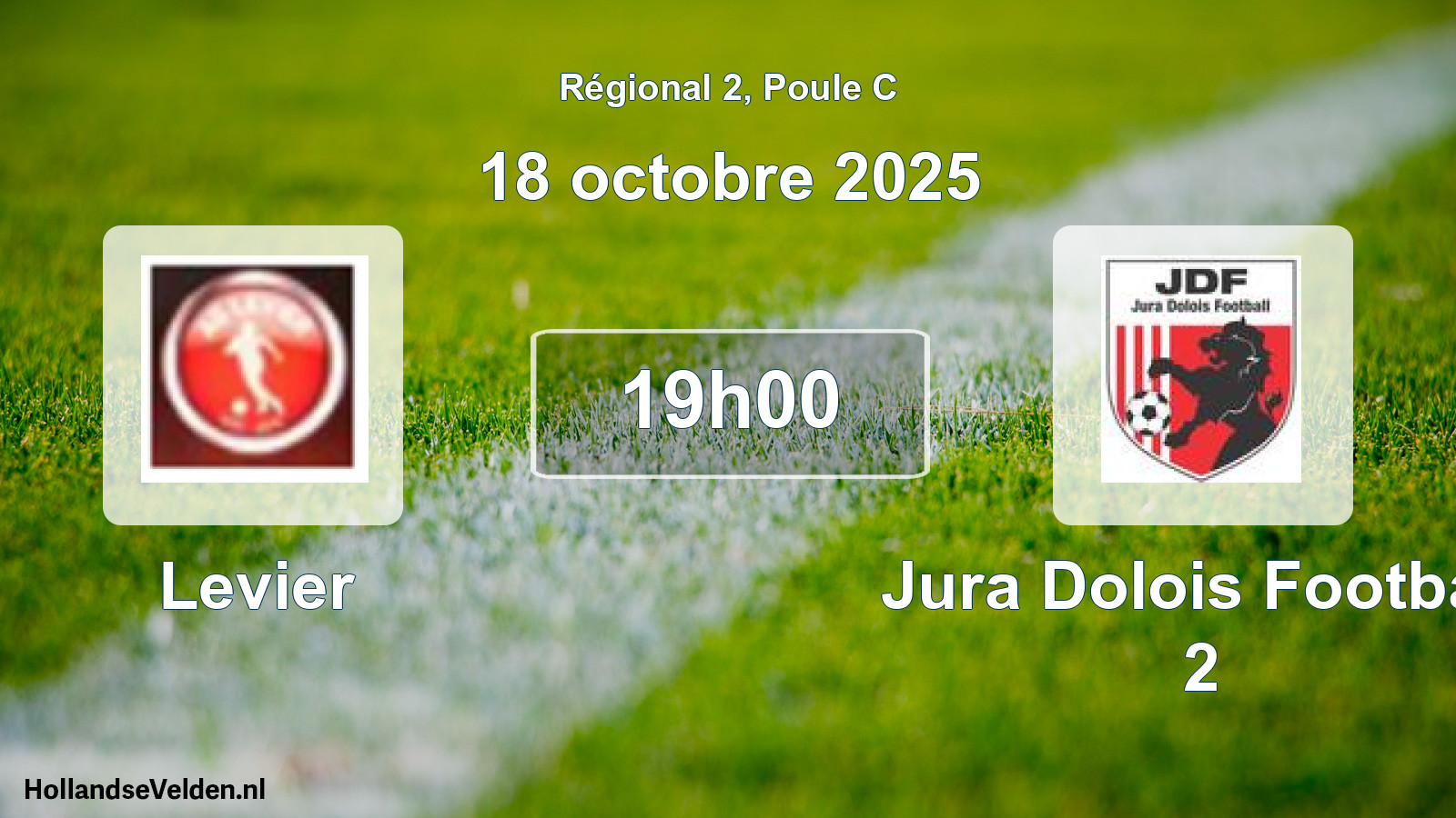 Scheduled Match: Levier - Jura Dolois Football 2 (18 October 2025)