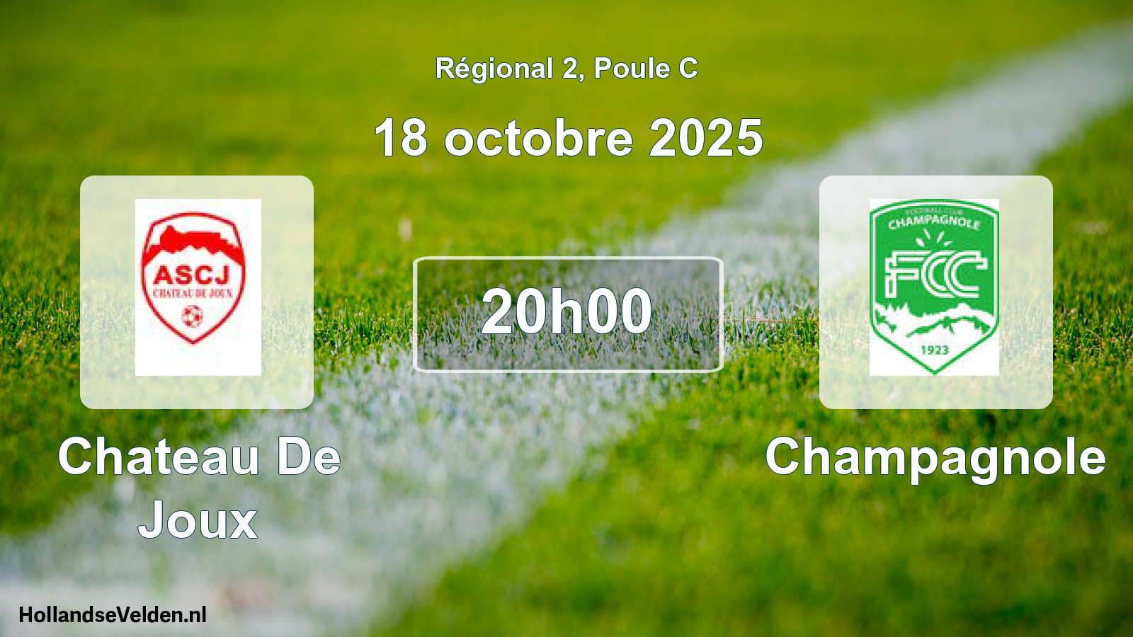 Geplande wedstrijd: Chateau De Joux - Champagnole (18 octobre 2025)
