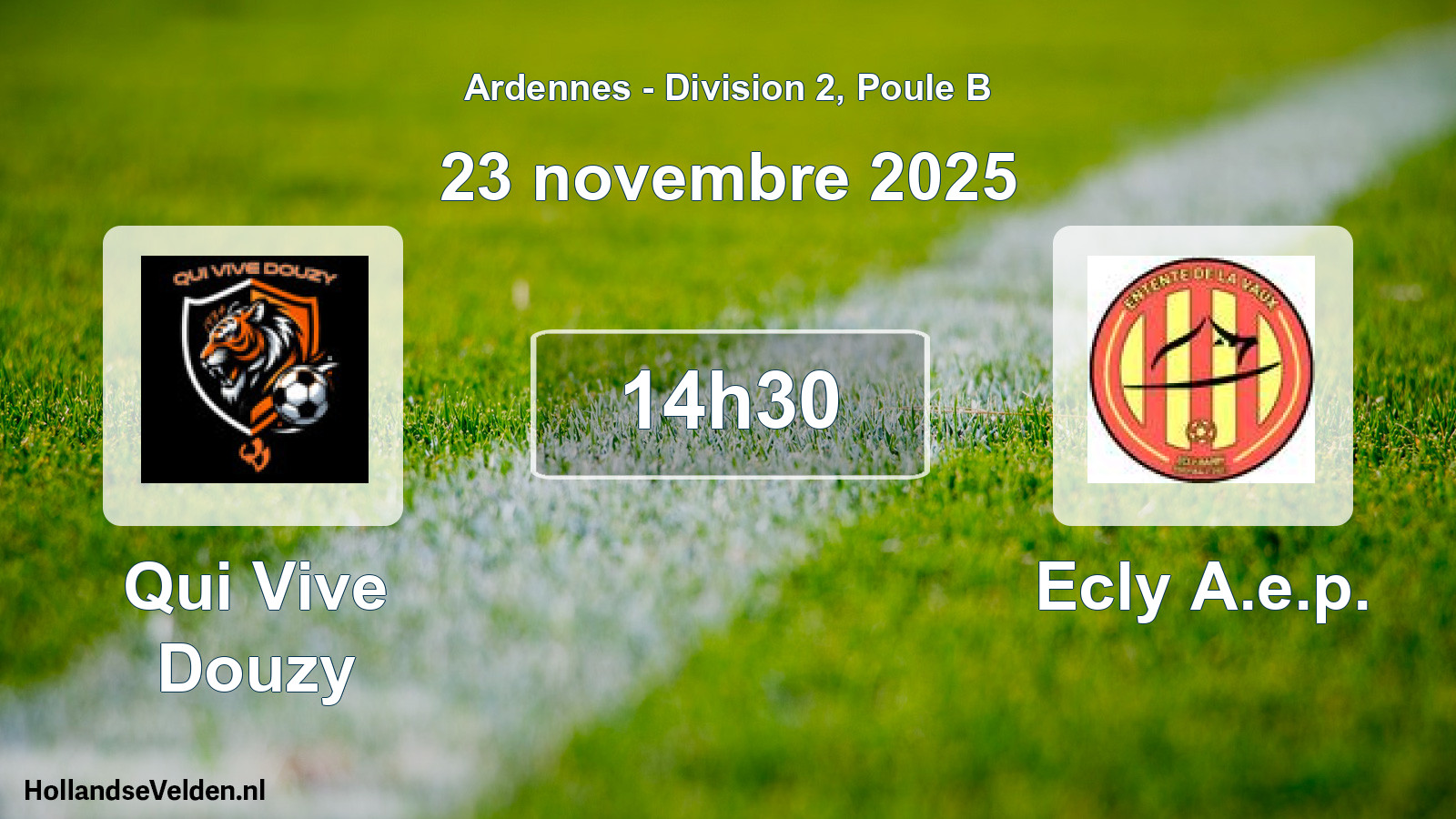 Match programmé: Qui Vive Douzy - Ecly A.e.p. (23 novembre 2025)