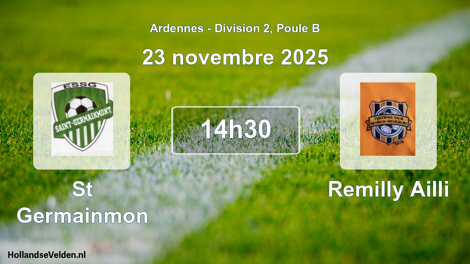 Match programmé: St Germainmon - Remilly Ailli (23 novembre 2025)