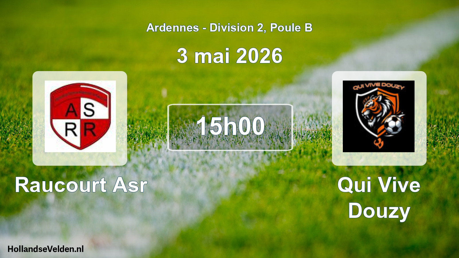 Match programmé: Raucourt Asr - Qui Vive Douzy (3 mai 2026)