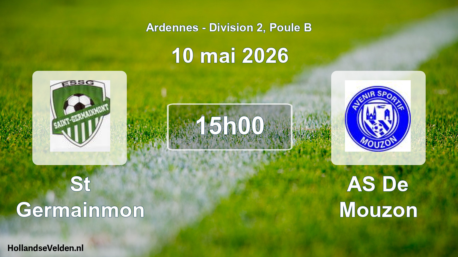 Match programmé: St Germainmon - AS De Mouzon (10 mai 2026)