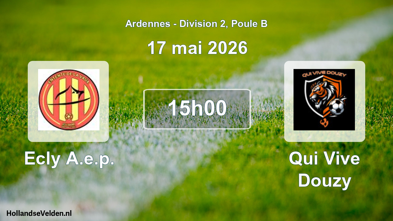 Scheduled Match: Ecly A.e.p. - Qui Vive Douzy (17 May 2026)
