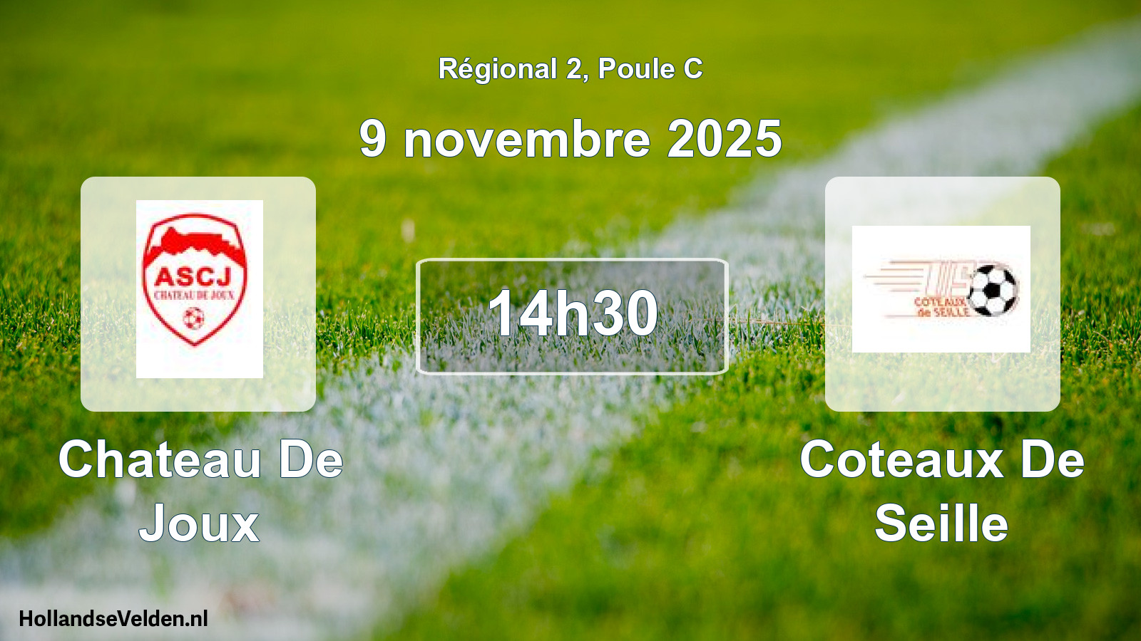 Scheduled Match: Chateau De Joux - Coteaux De Seille (9 November 2025)