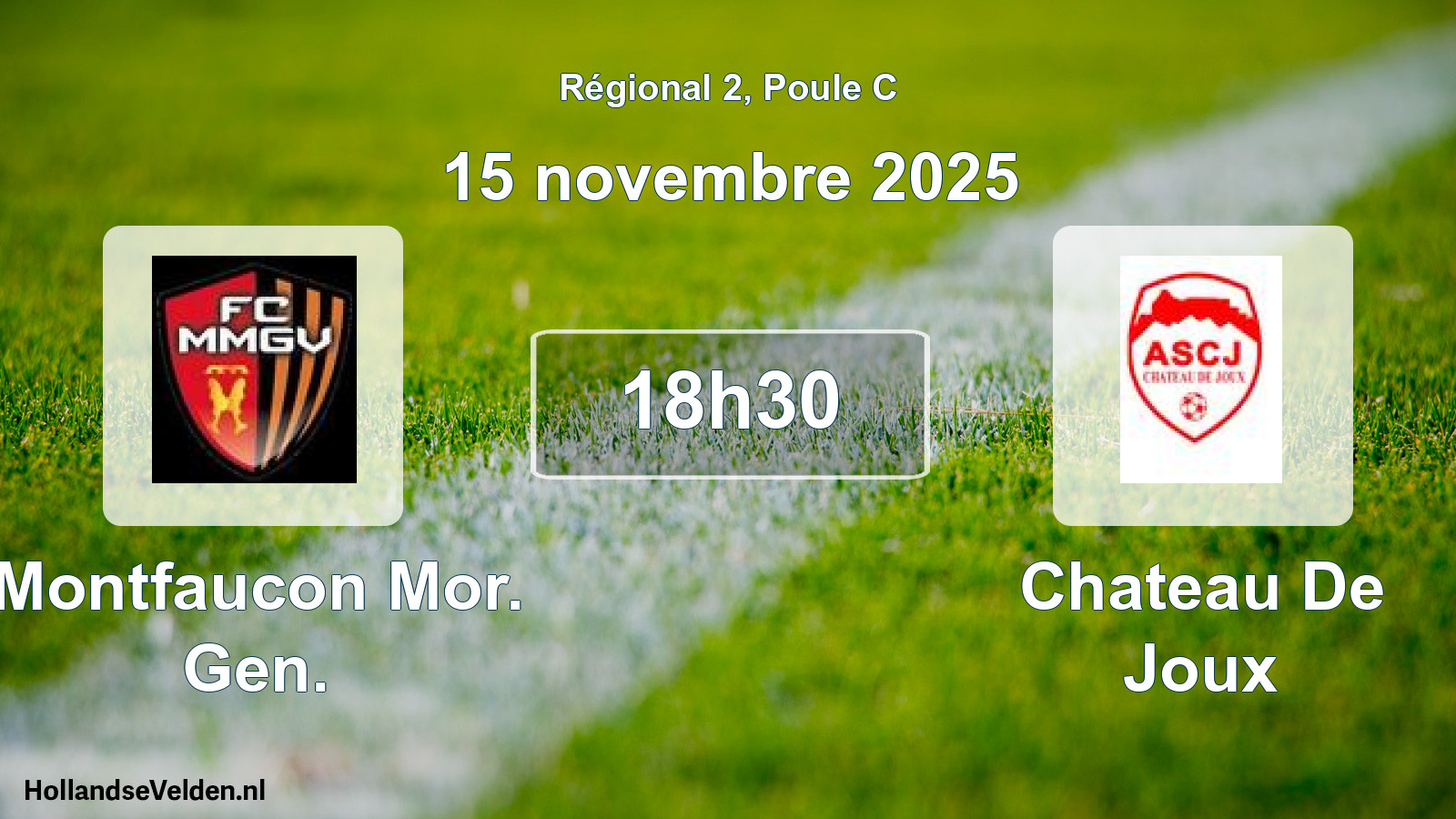 Scheduled Match: Montfaucon Mor. Gen. - Chateau De Joux (15 November 2025)