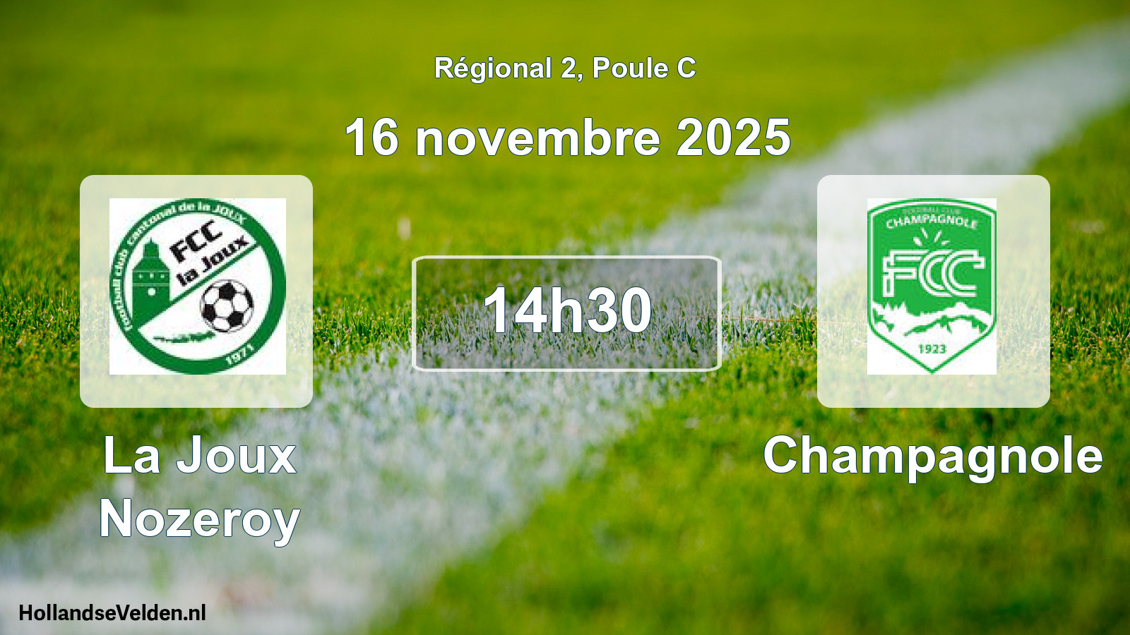 Geplande wedstrijd: La Joux Nozeroy - Champagnole (16 novembre 2025)