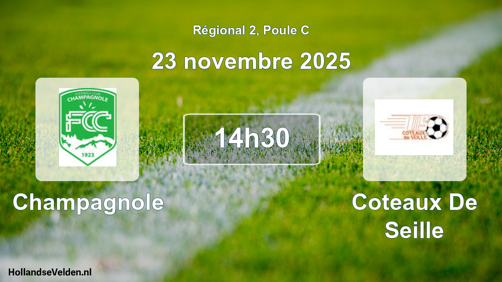 Geplande wedstrijd: Champagnole - Coteaux De Seille (23 novembre 2025)
