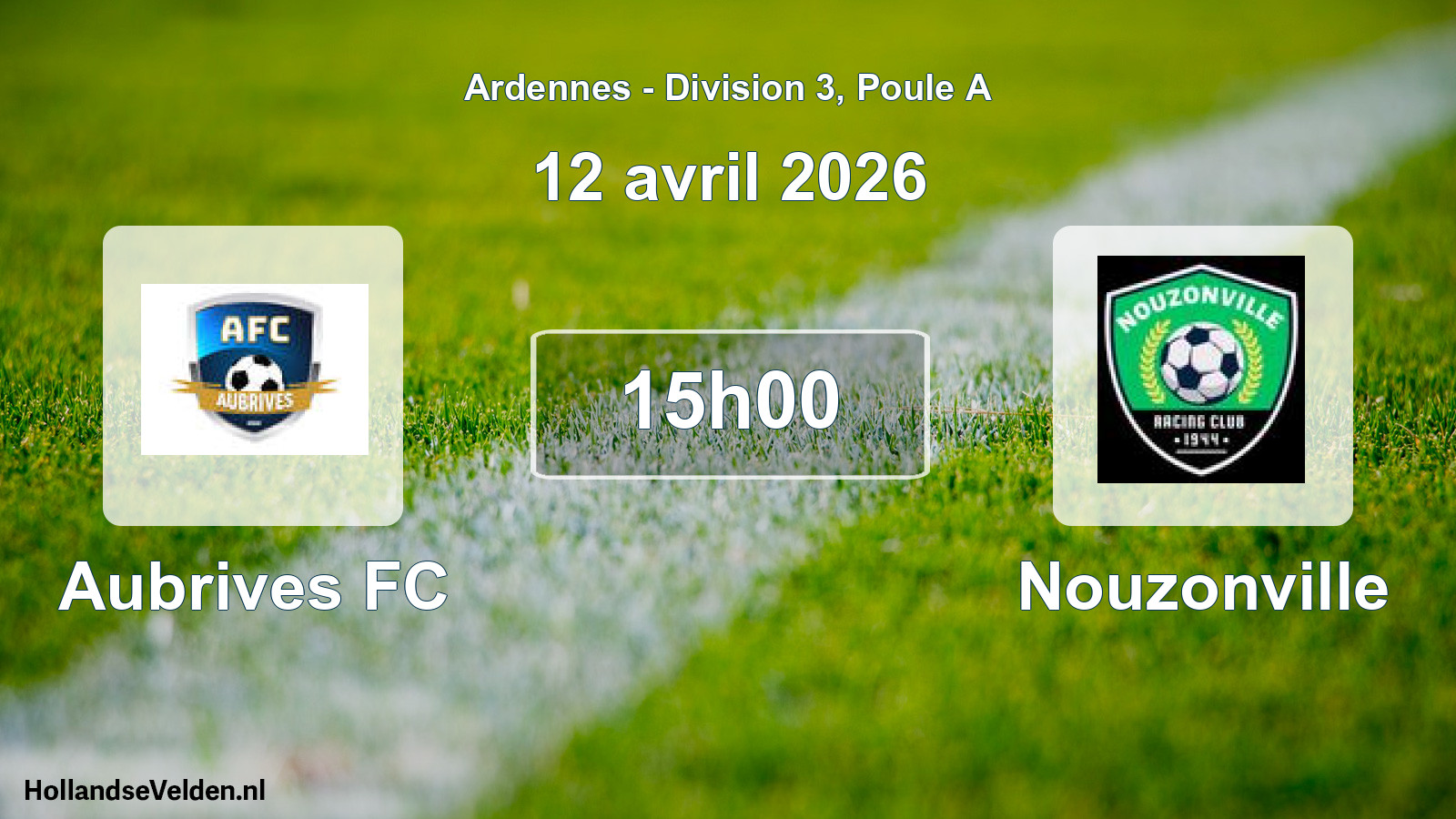 Geplande wedstrijd: Aubrives FC - Nouzonville (12 april 2026)