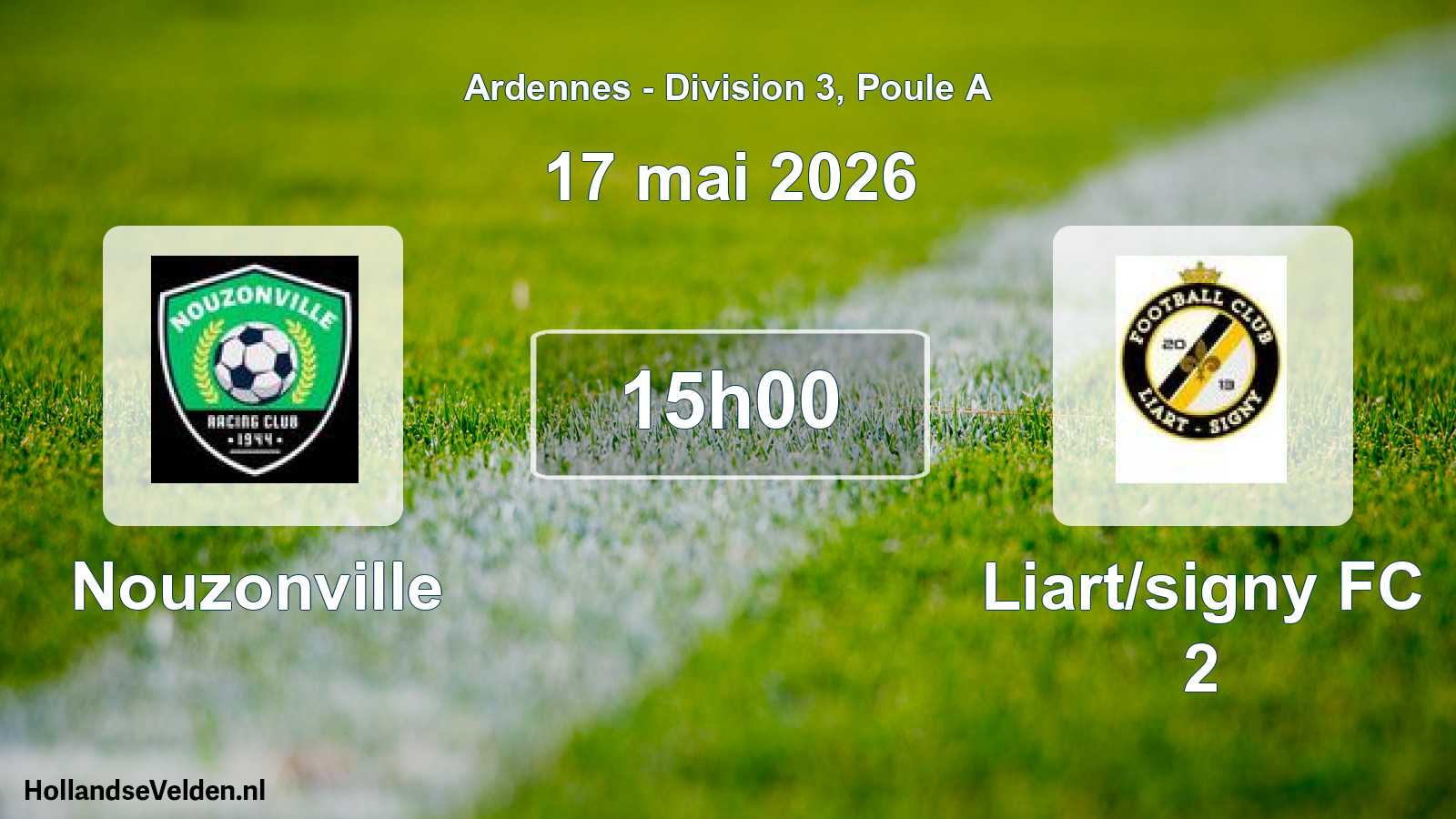 Scheduled Match: Nouzonville - Liart/signy FC 2 (17 May 2026)