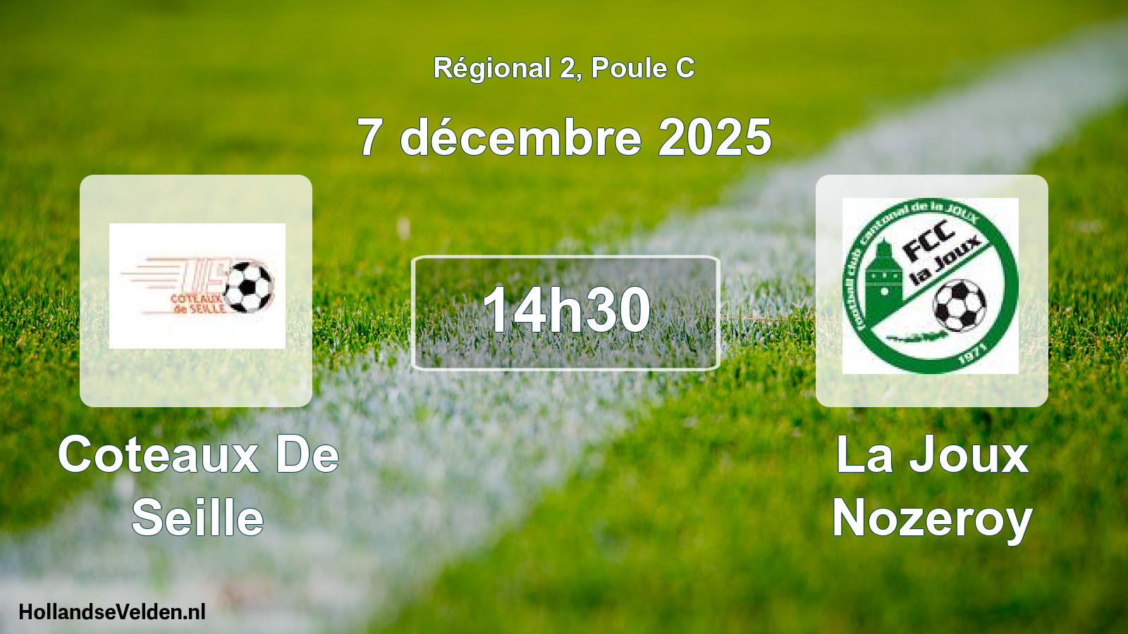 Geplande wedstrijd: Coteaux De Seille - La Joux Nozeroy (7 december 2025)