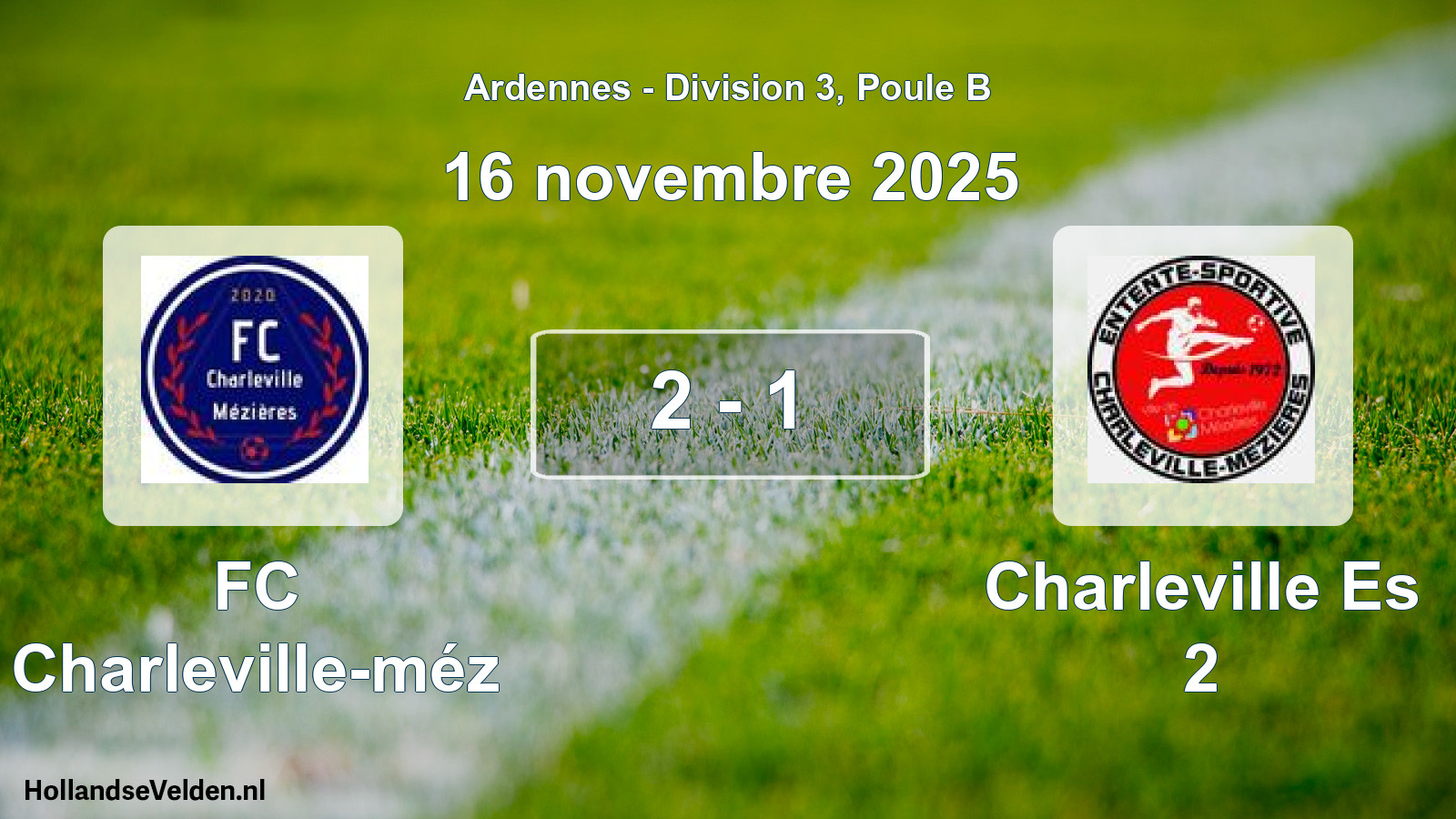 Gespeelde wedstrijd: FC Charleville-méz - Charleville Es 2 2 - 1 (16 november 2025)