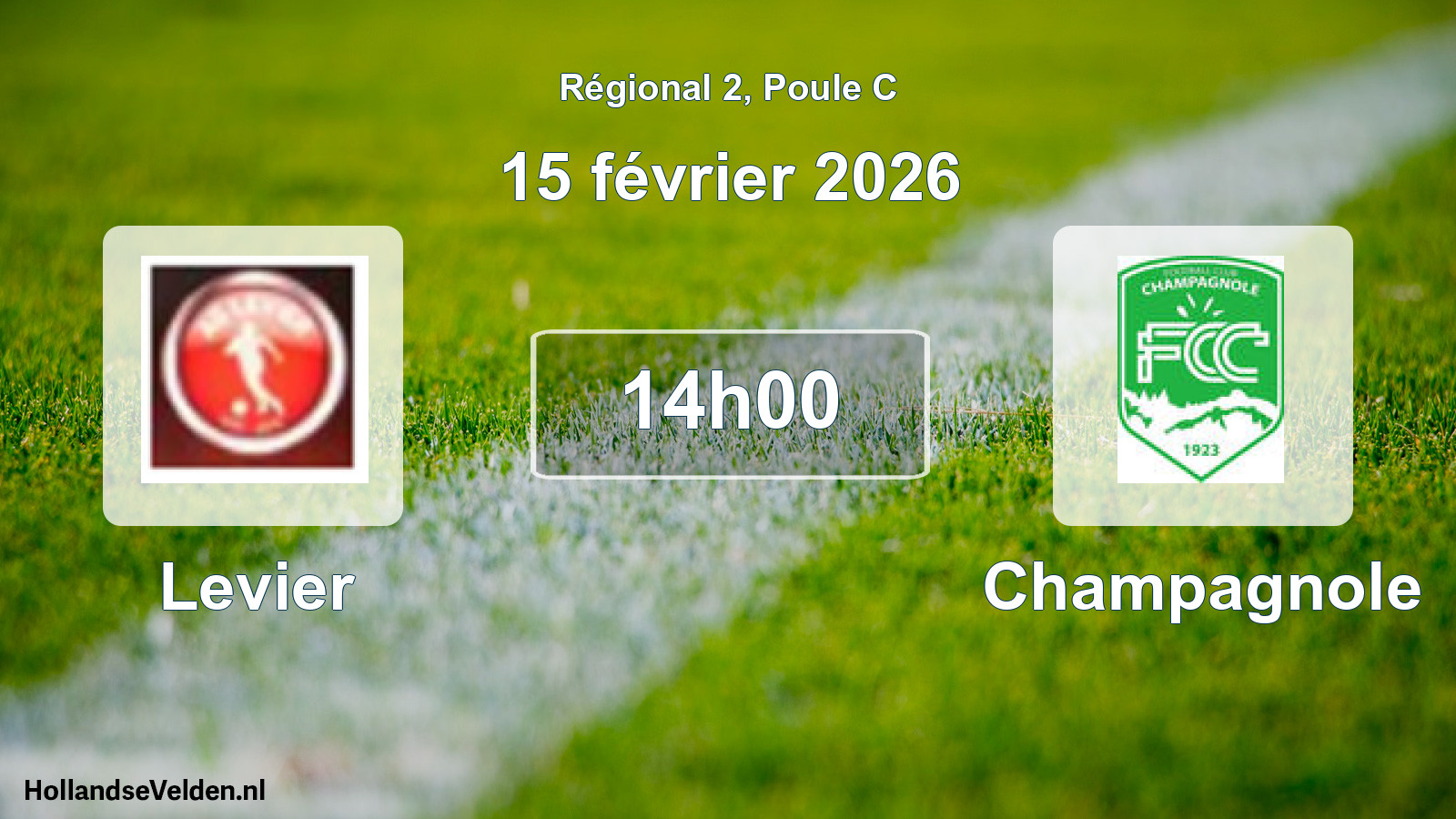 Geplande wedstrijd: Levier - Champagnole (15 février 2026)