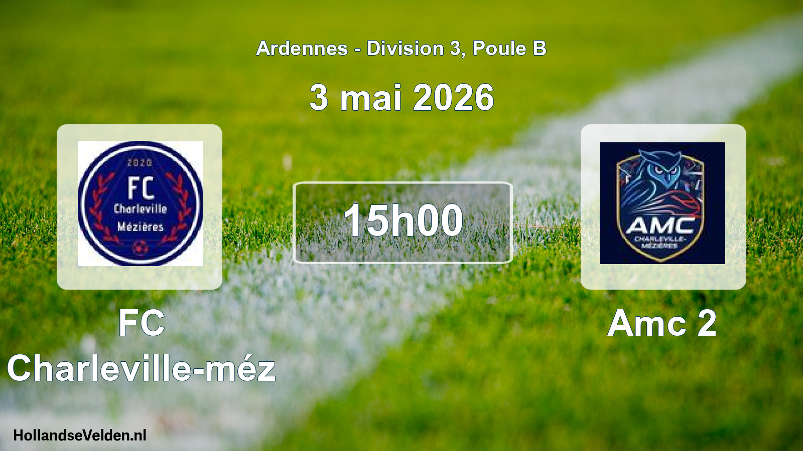 Geplande wedstrijd: FC Charleville-méz - Amc 2 (3 mei 2026)