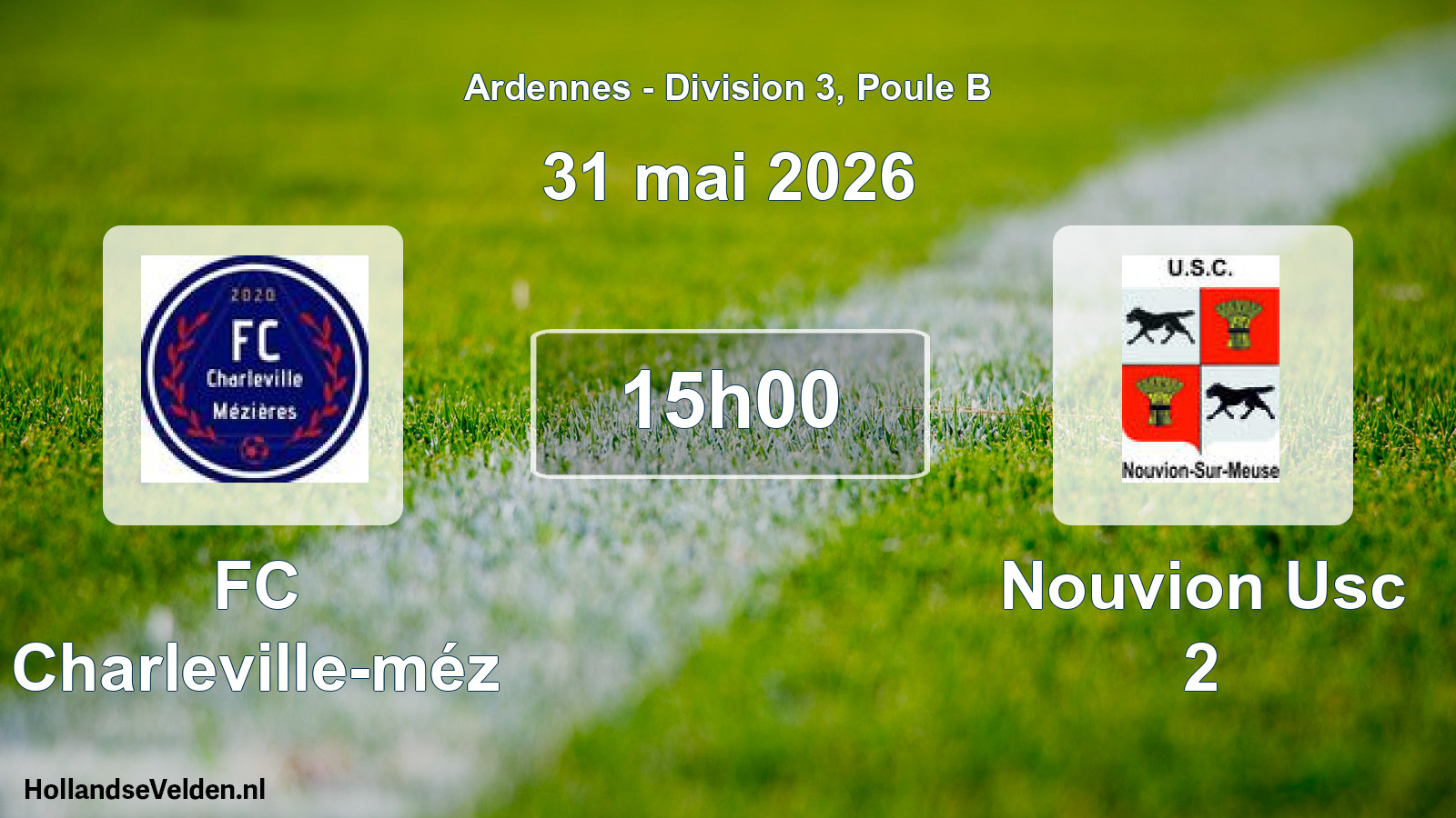 Scheduled Match: FC Charleville-méz - Nouvion Usc 2 (31 May 2026)
