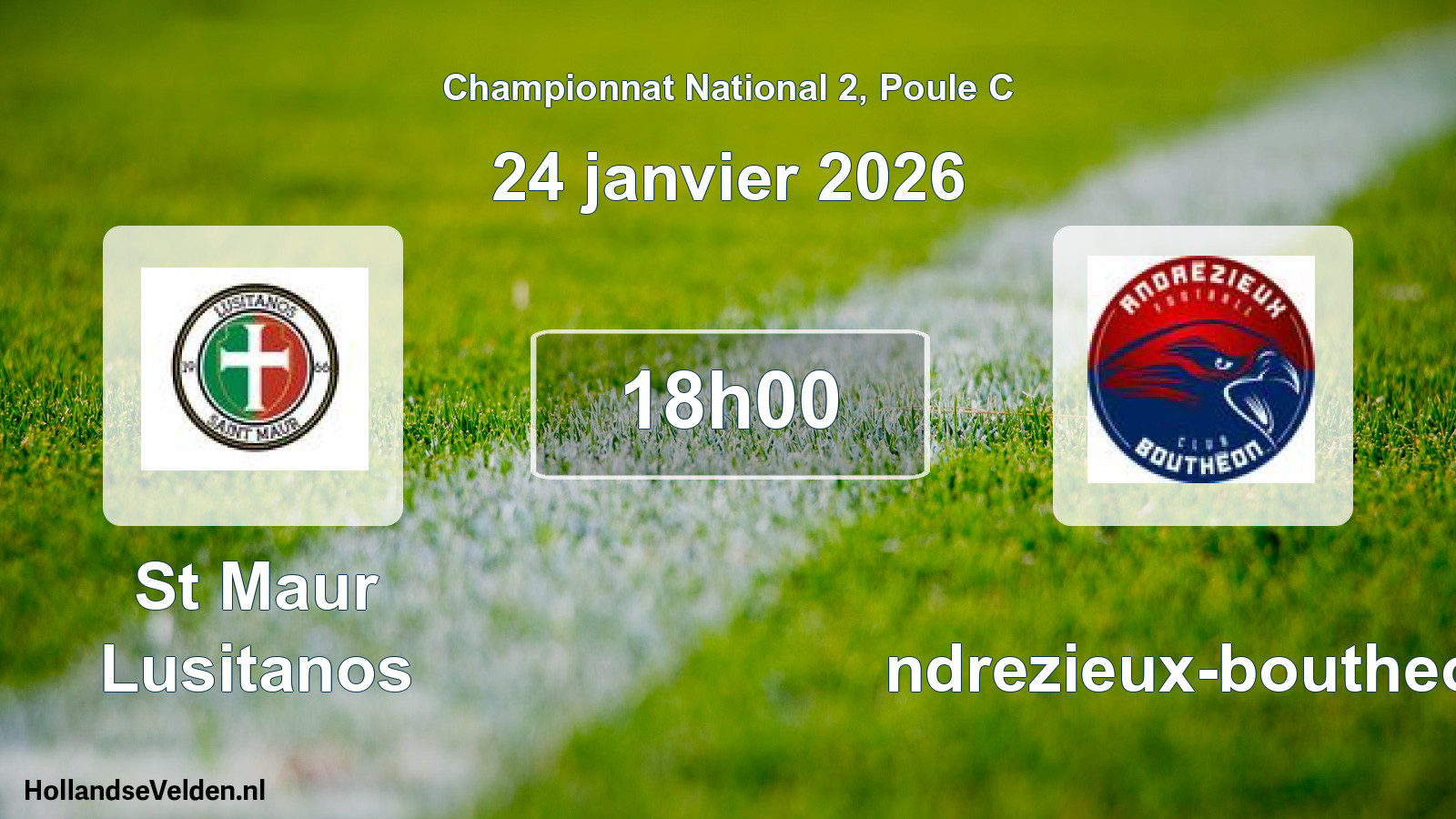 Geplande wedstrijd: St Maur Lusitanos - Andrezieux-boutheon (24 januari 2026)