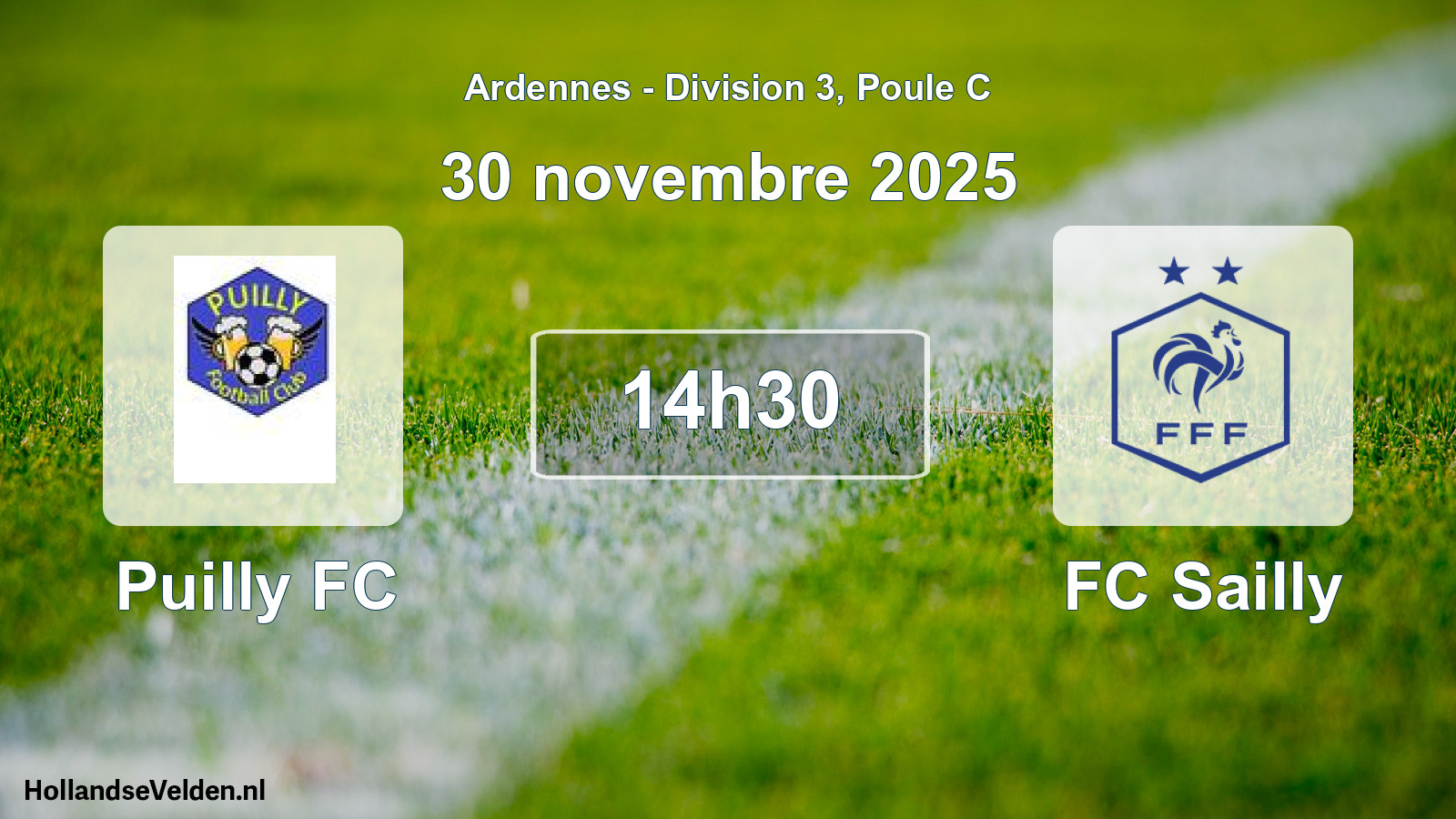 Geplande wedstrijd: Puilly FC - FC Sailly (30 november 2025)