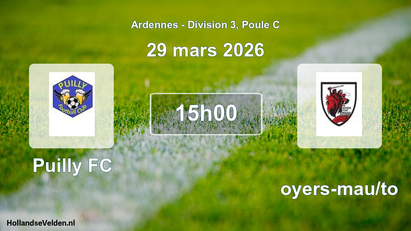 Scheduled Match: Puilly FC - Noyers-mau/to (29 March 2026)