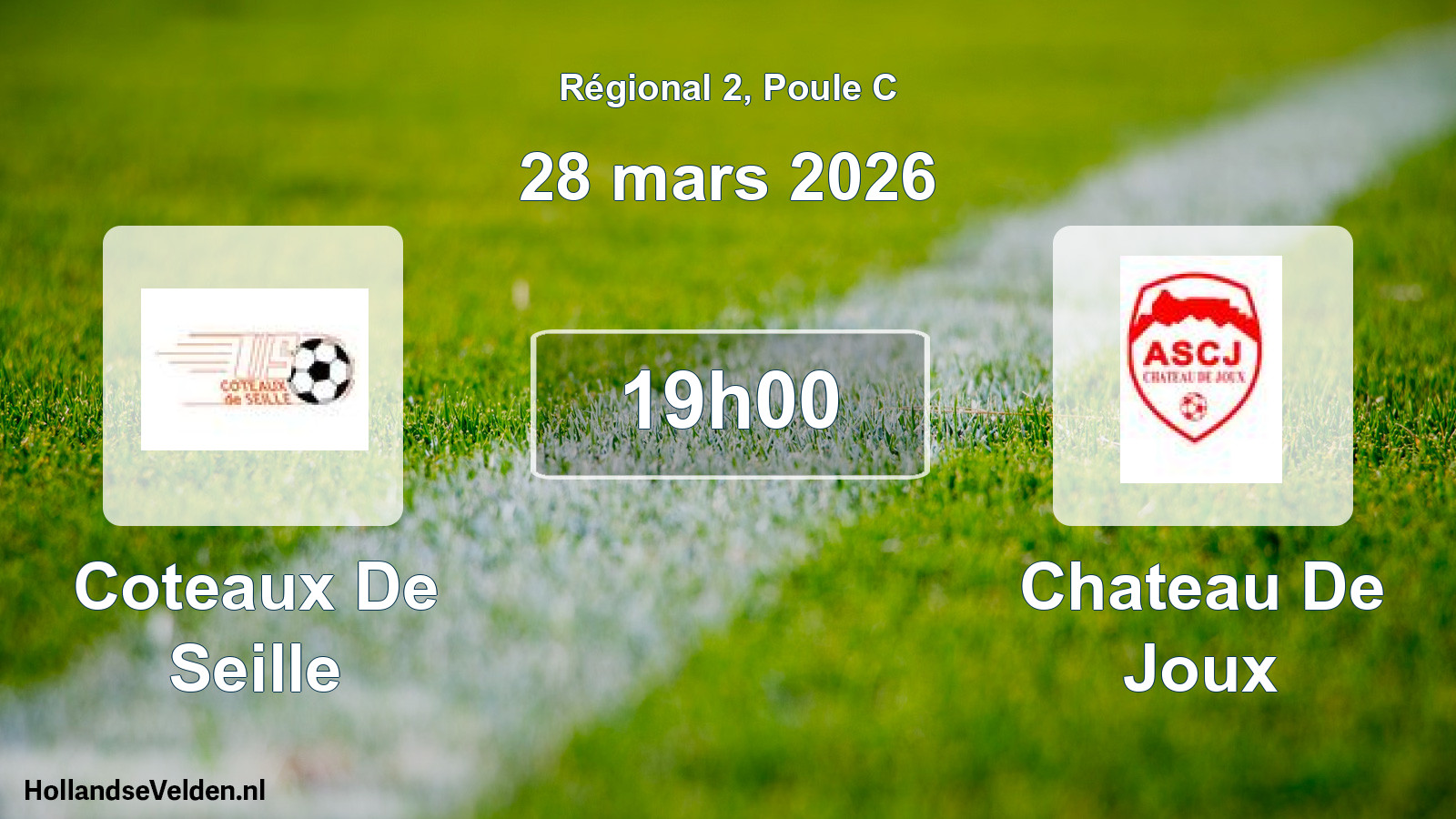 Scheduled Match: Coteaux De Seille - Chateau De Joux (28 March 2026)
