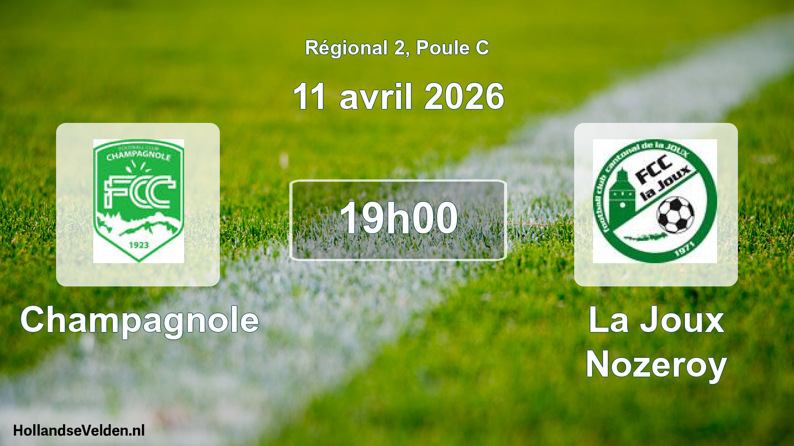 Geplande wedstrijd: Champagnole - La Joux Nozeroy (11 avril 2026)