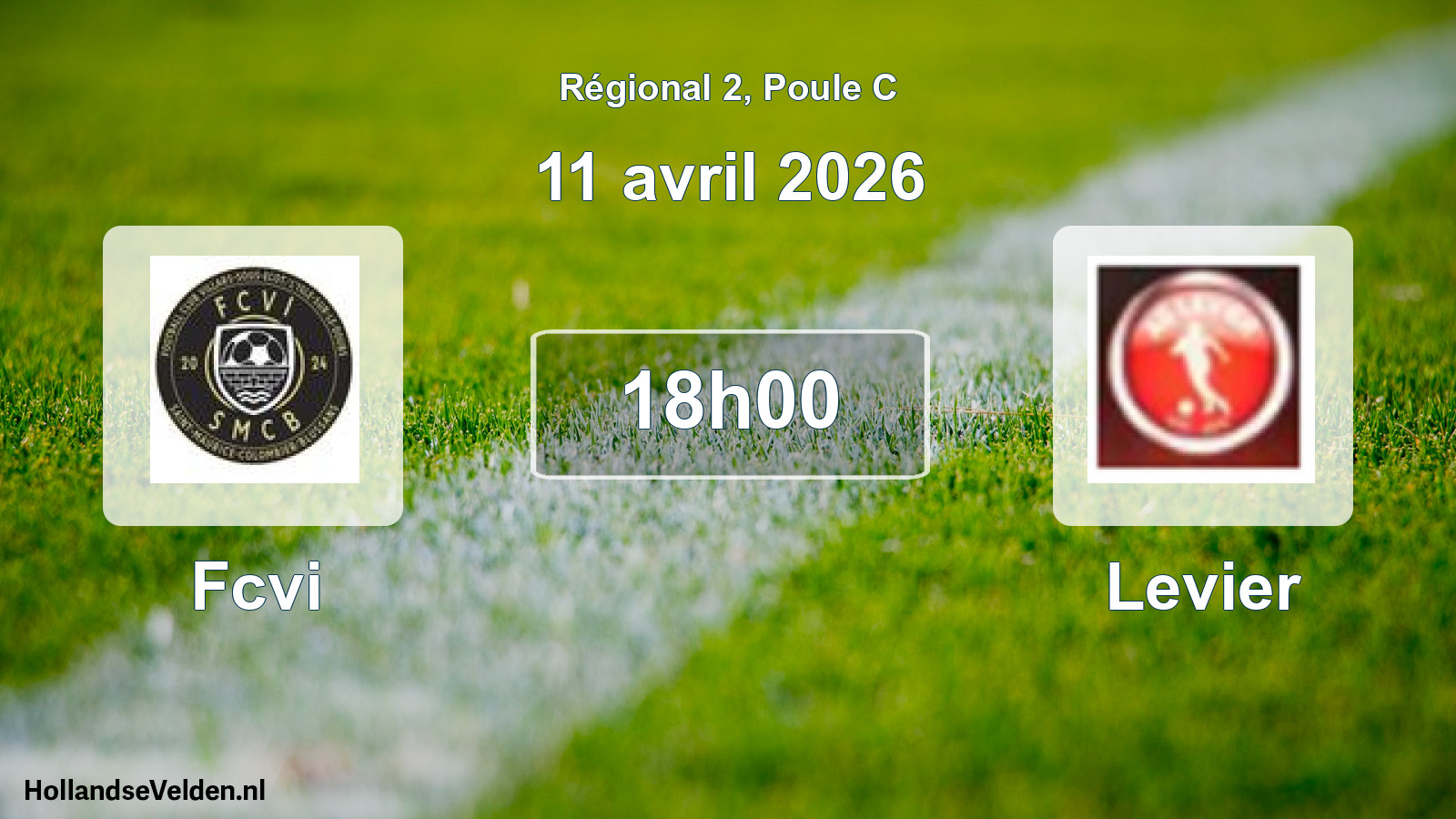 Geplande wedstrijd: Fcvi - Levier (11 avril 2026)