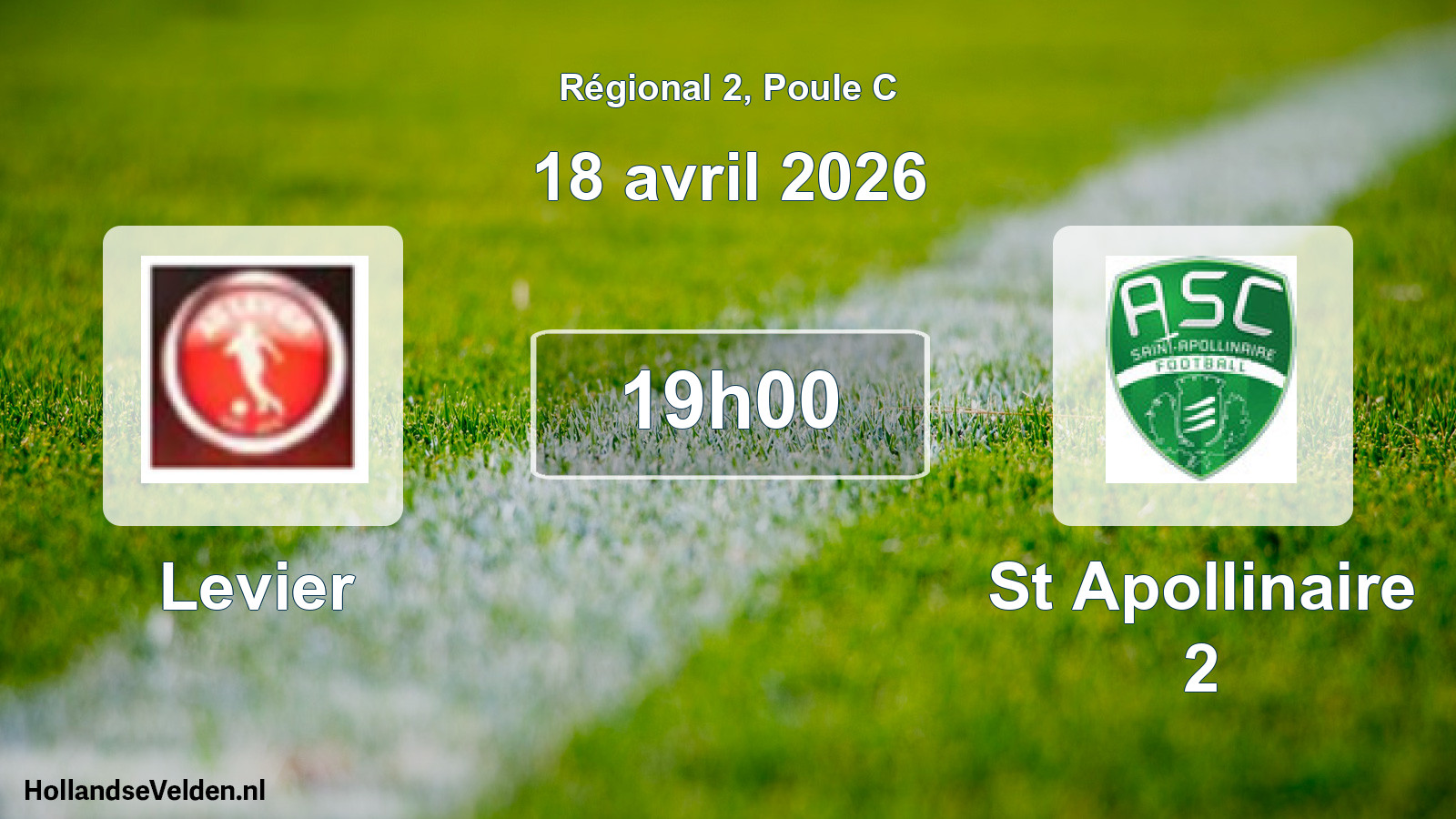 Scheduled Match: Levier - St Apollinaire 2 (18 April 2026)