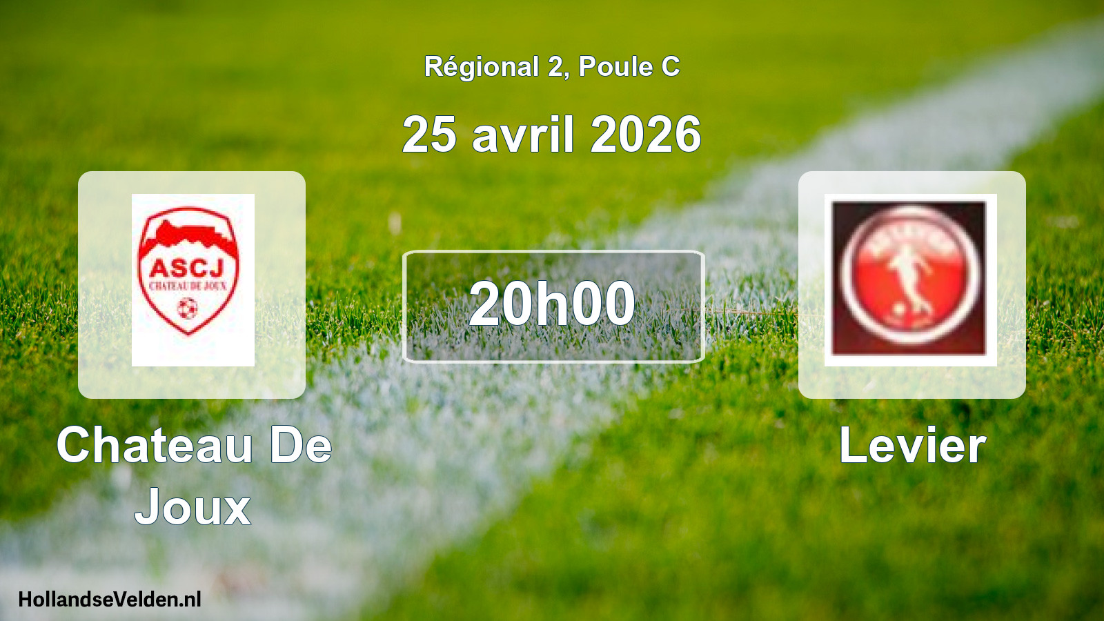 Geplande wedstrijd: Chateau De Joux - Levier (25 avril 2026)