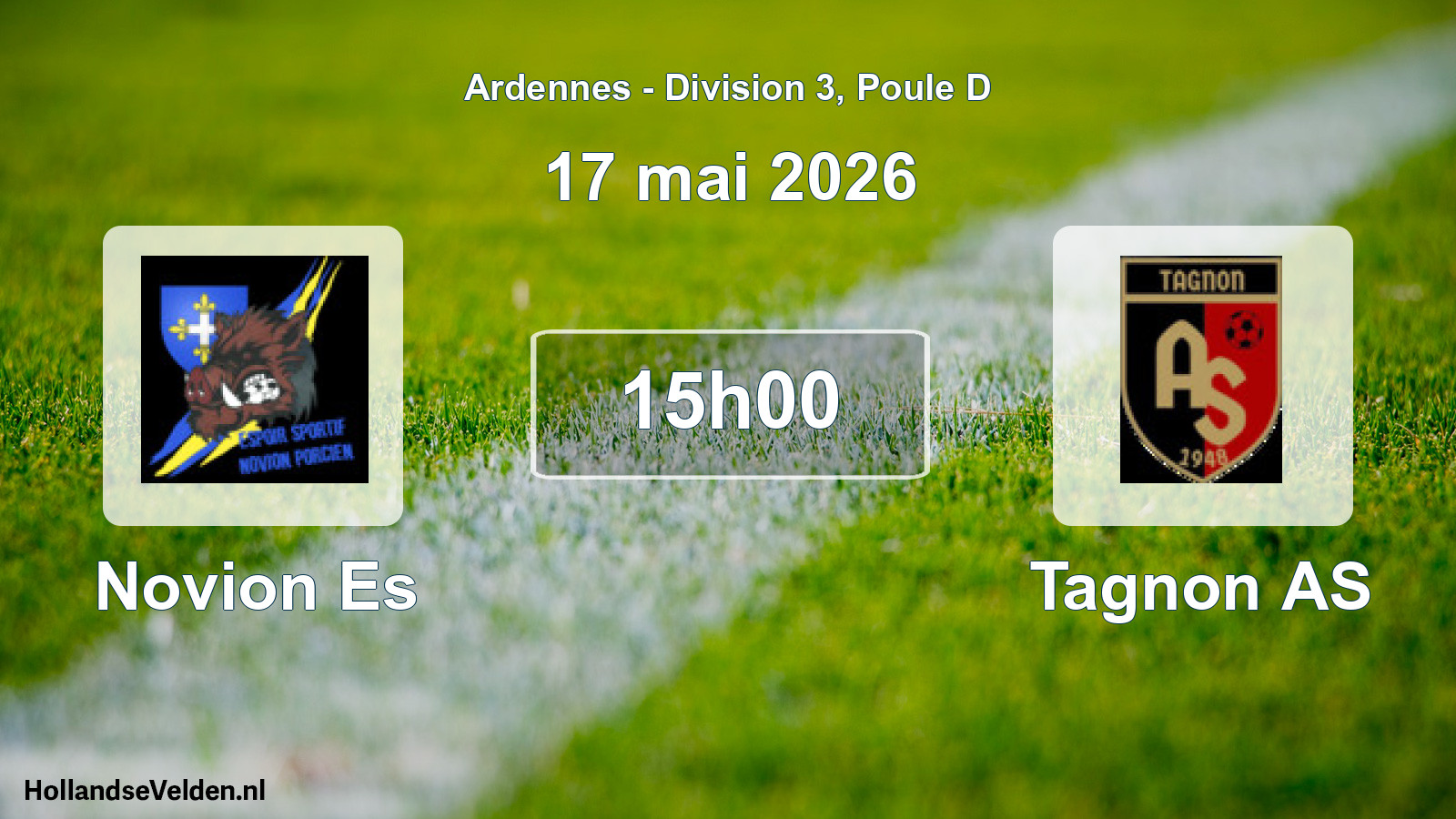 Geplande wedstrijd: Novion Es - Tagnon AS (17 mei 2026)