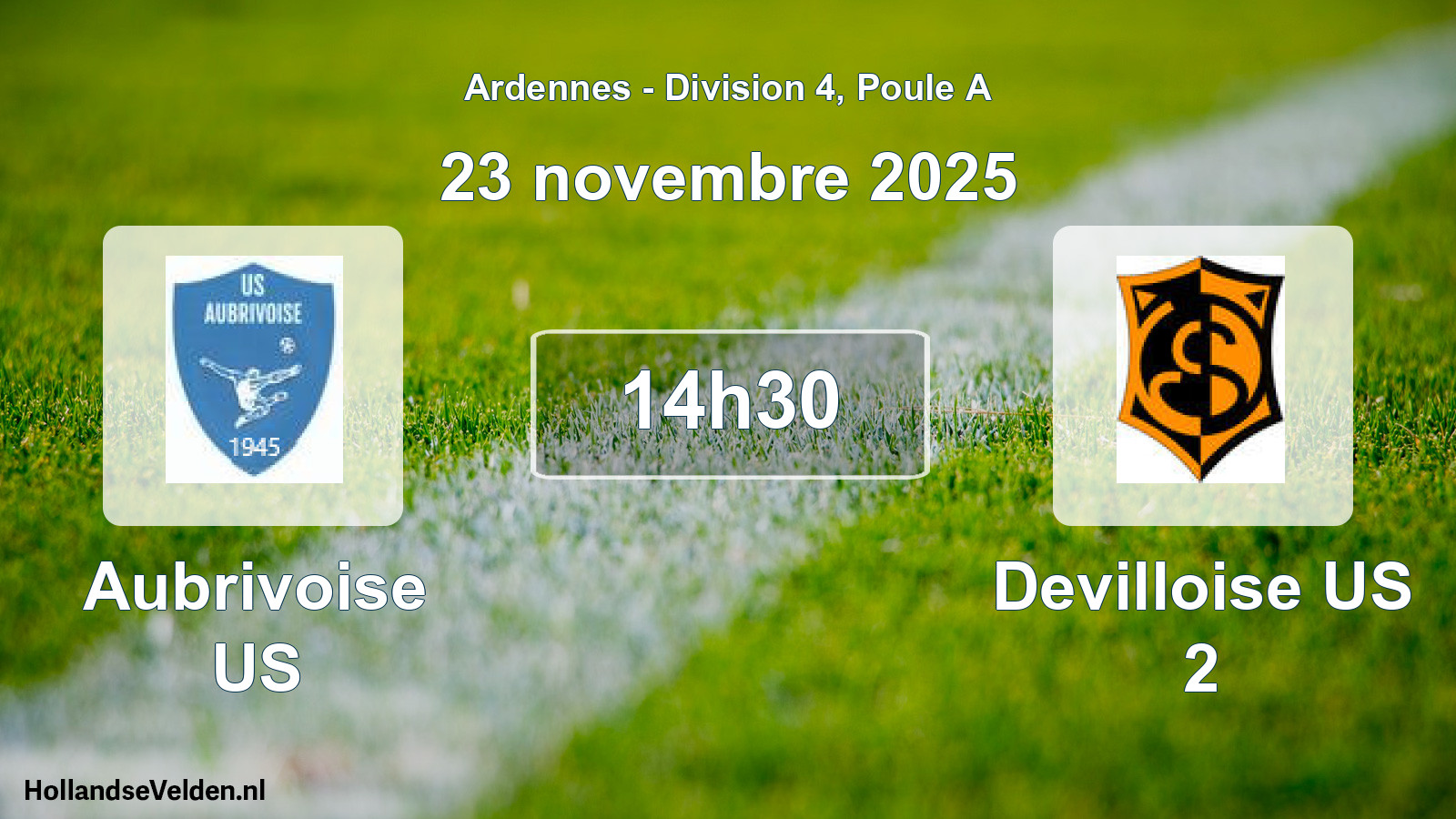 Scheduled Match: Aubrivoise US - Devilloise US 2 (23 November 2025)