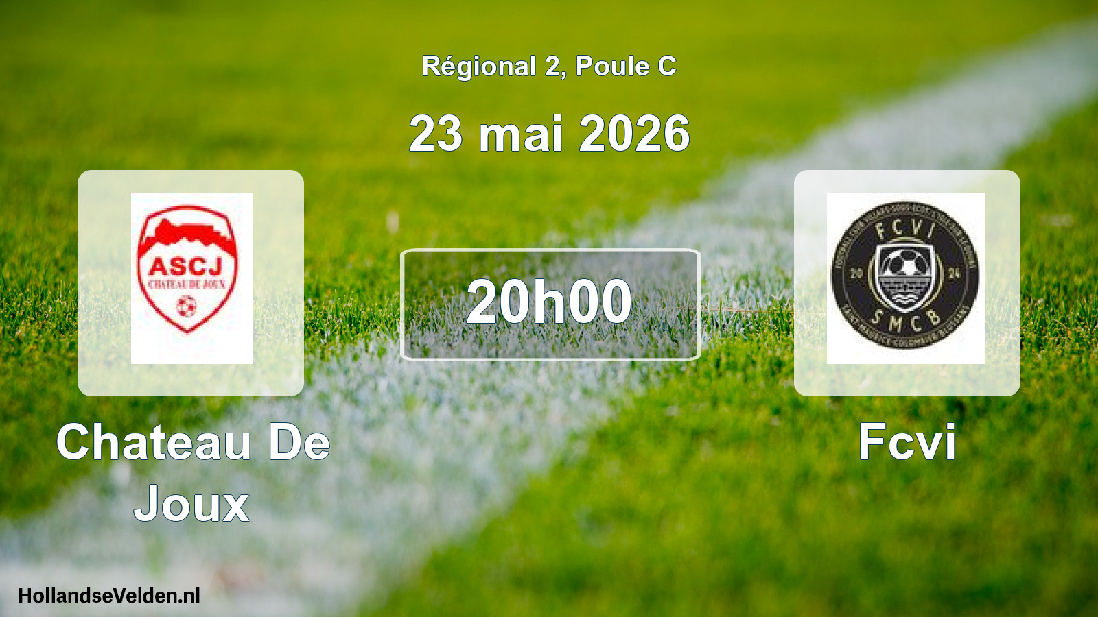 Geplande wedstrijd: Chateau De Joux - Fcvi (23 mai 2026)