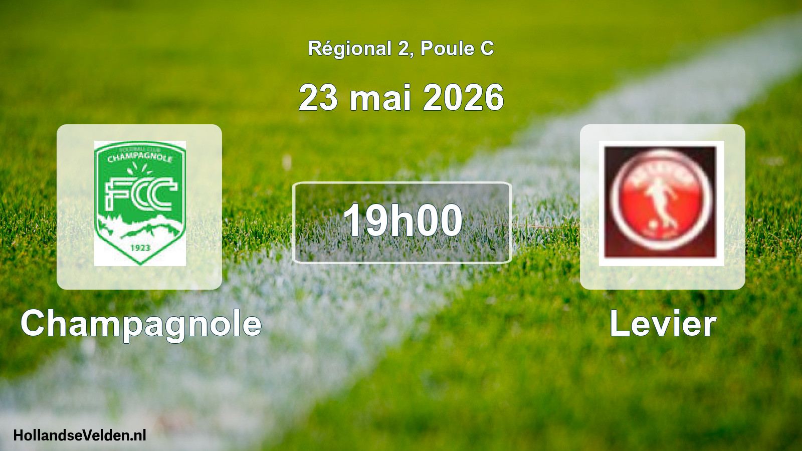 Geplande wedstrijd: Champagnole - Levier (23 mai 2026)