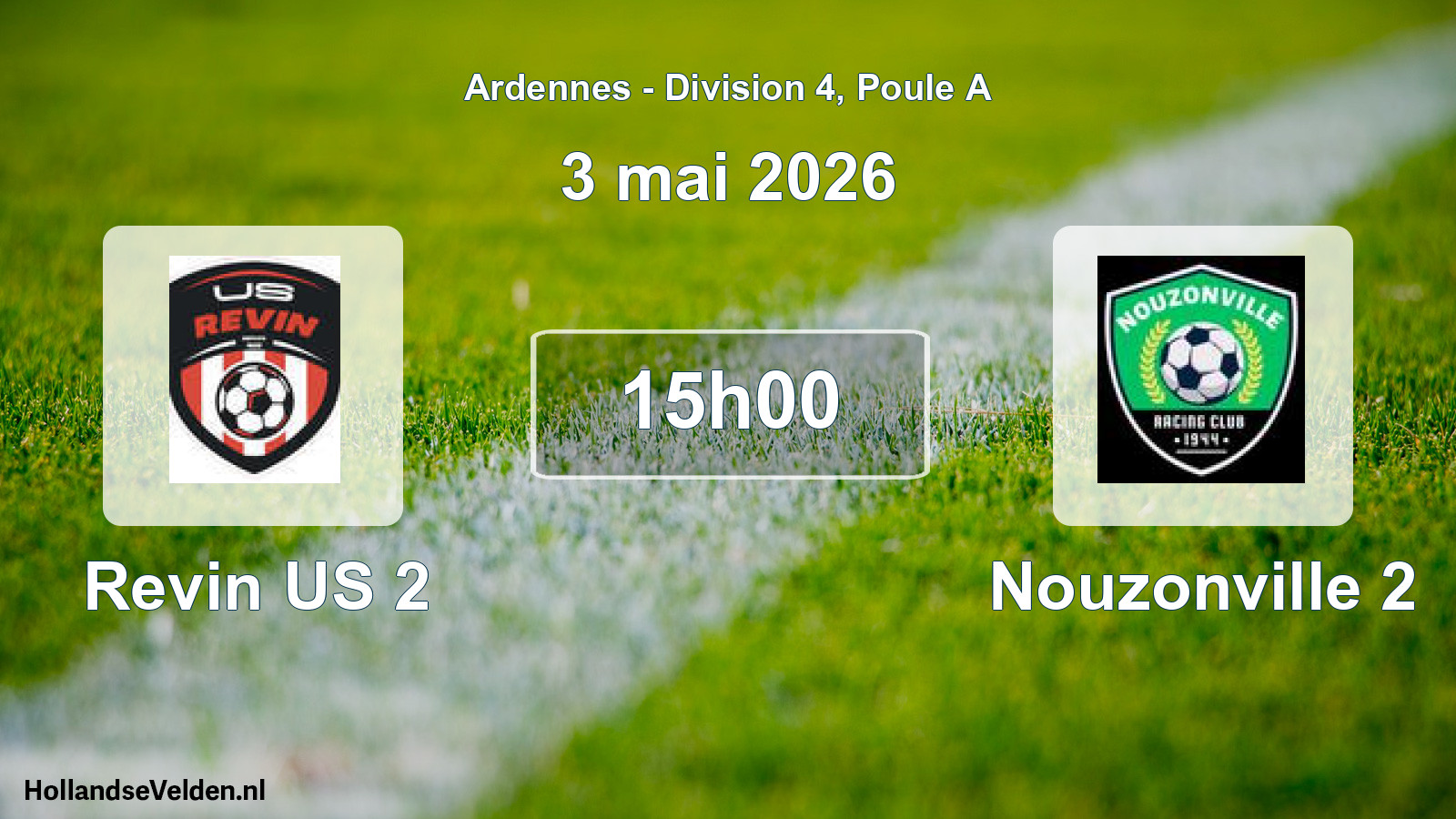Geplande wedstrijd: Revin US 2 - Nouzonville 2 (3 mei 2026)