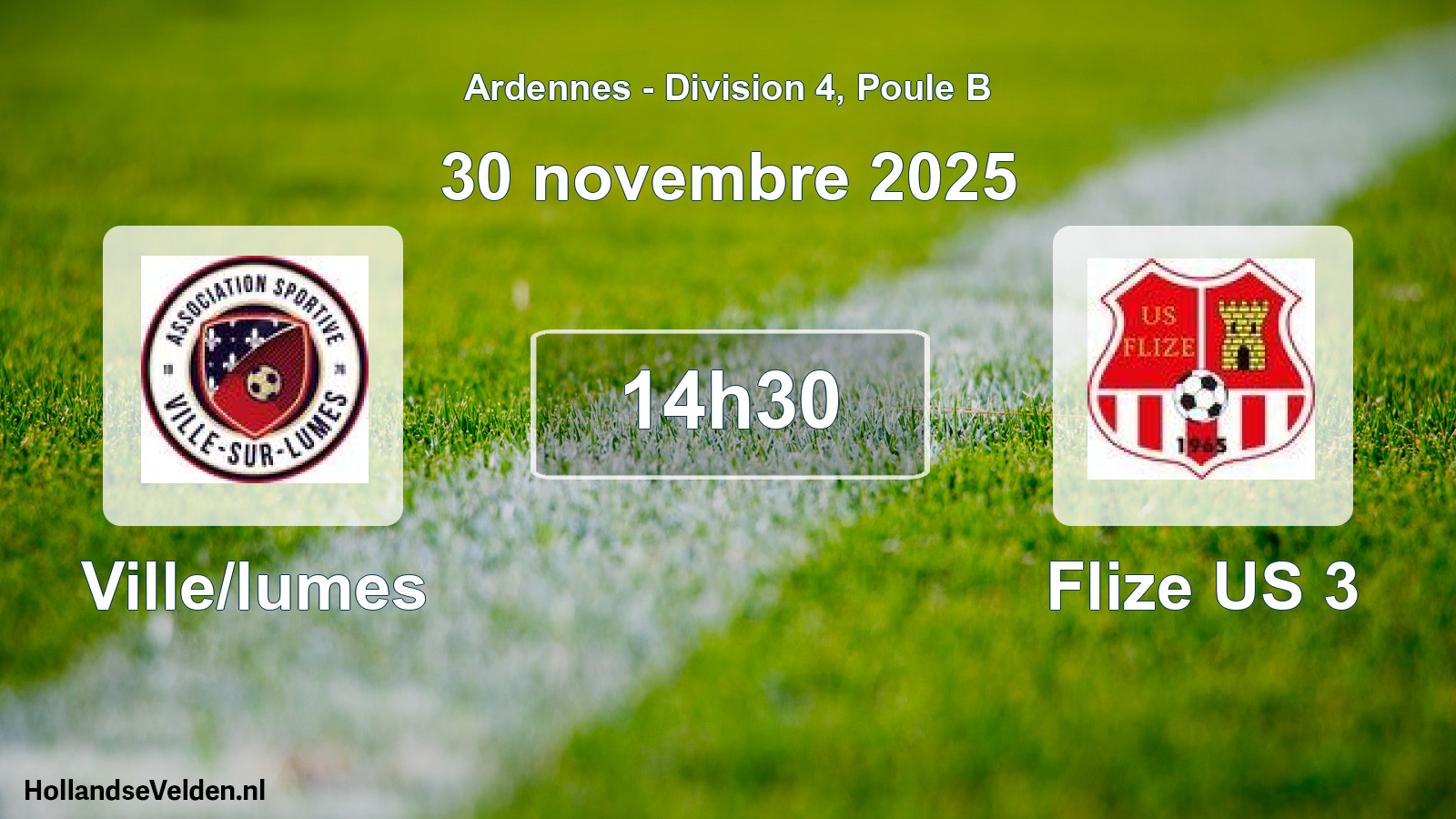 Scheduled Match: Ville/lumes - Flize US 3 (30 November 2025)