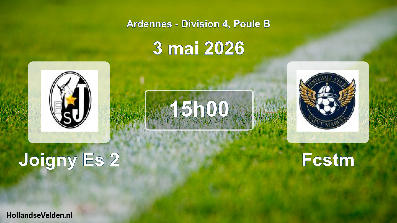 Scheduled Match: Joigny Es 2 - Fcstm (3 May 2026)