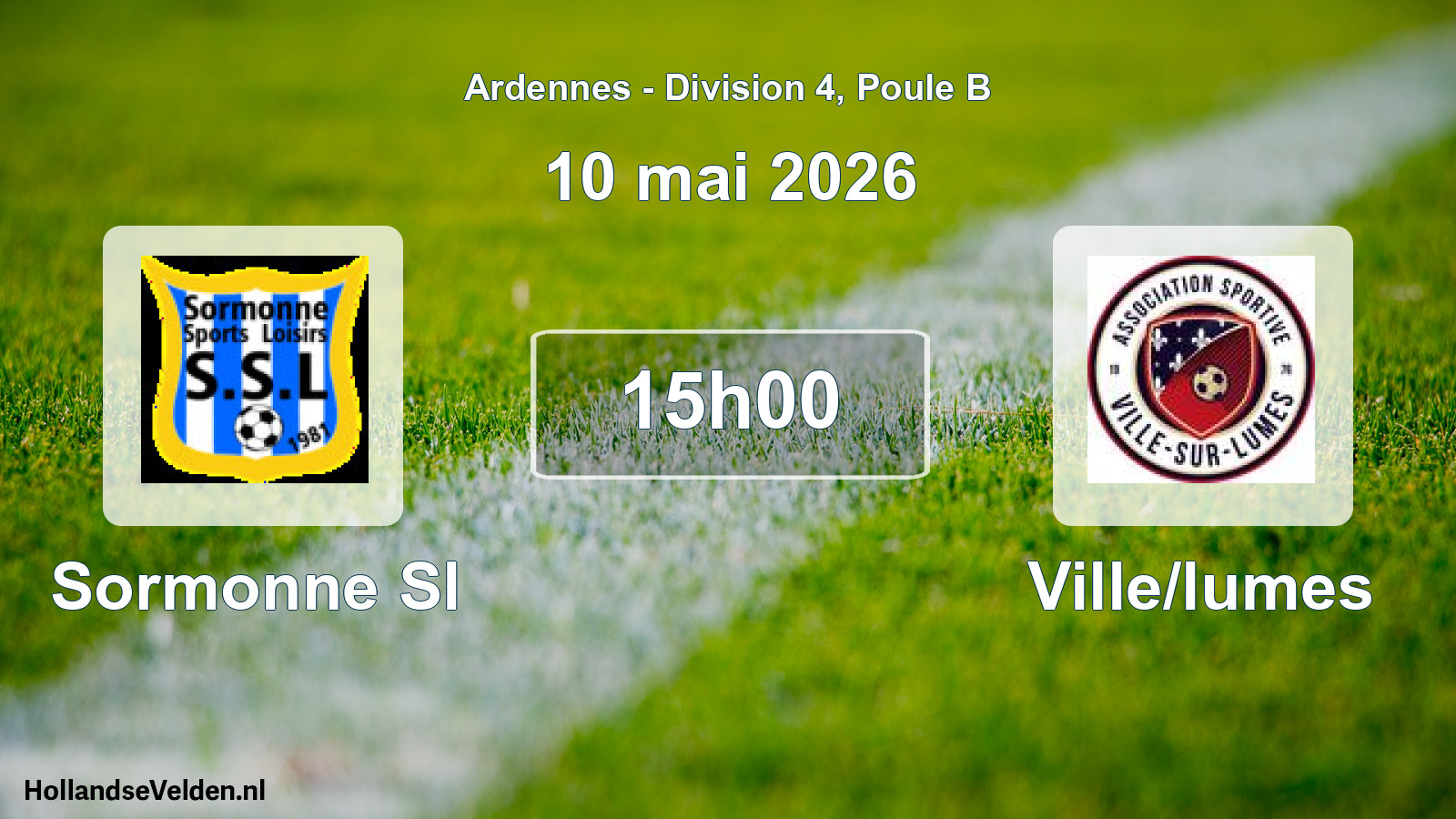 Match programmé: Sormonne Sl - Ville/lumes (10 mai 2026)