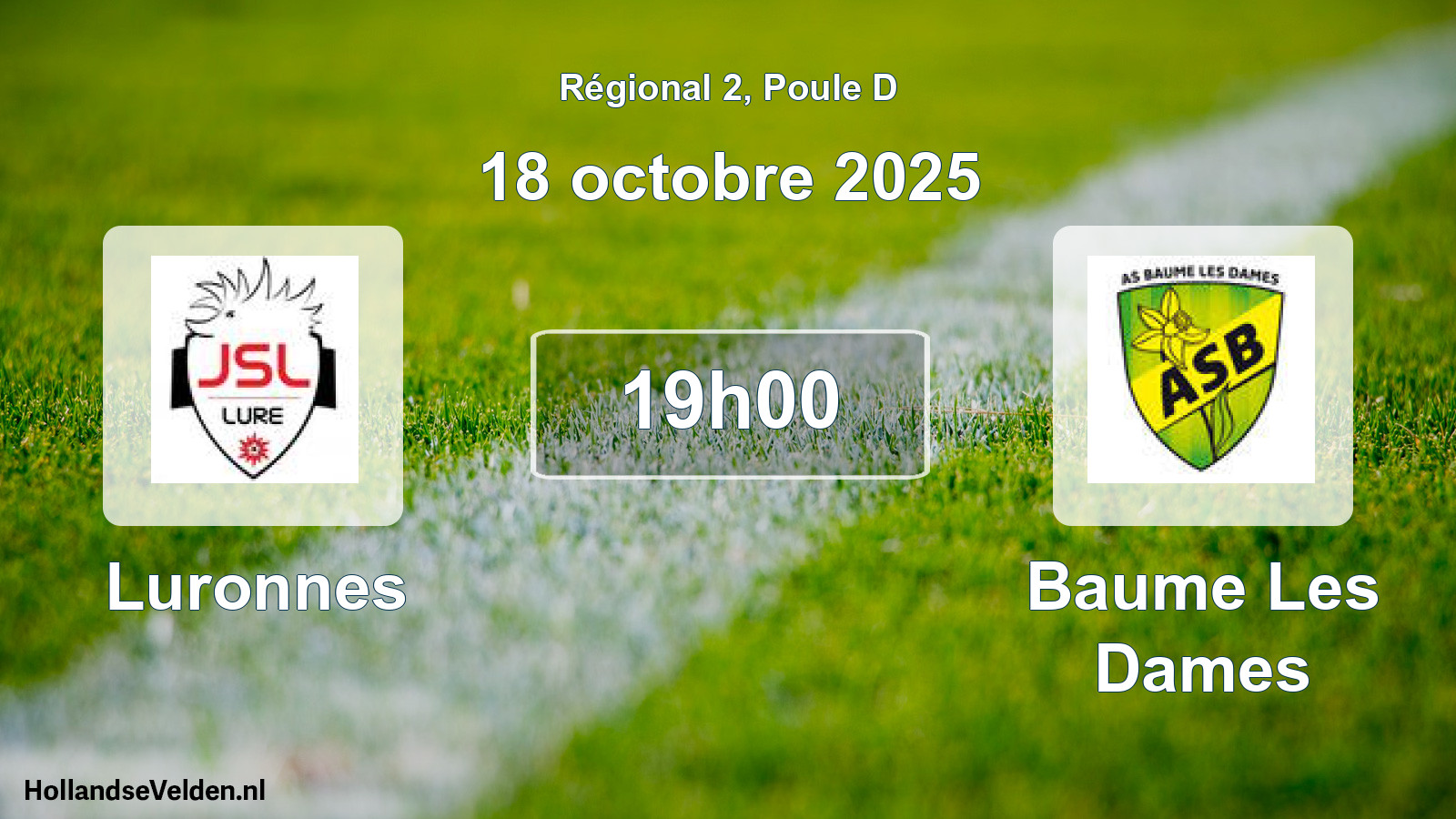 Scheduled Match: Luronnes - Baume Les Dames (18 October 2025)