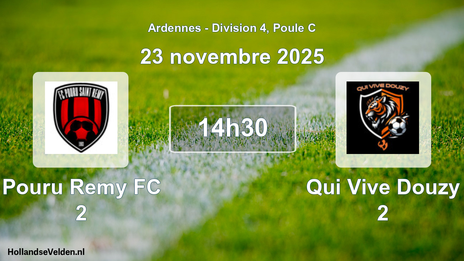 Scheduled Match: Pouru Remy FC 2 - Qui Vive Douzy 2 (23 November 2025)