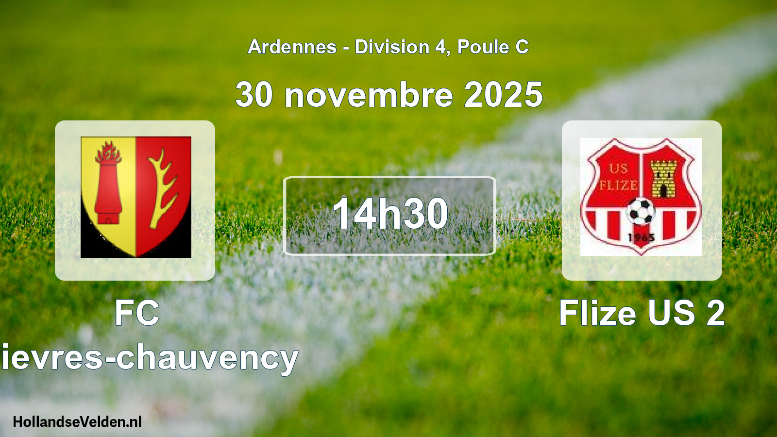 Geplande wedstrijd: FC Bievres-chauvency - Flize US 2 (30 november 2025)